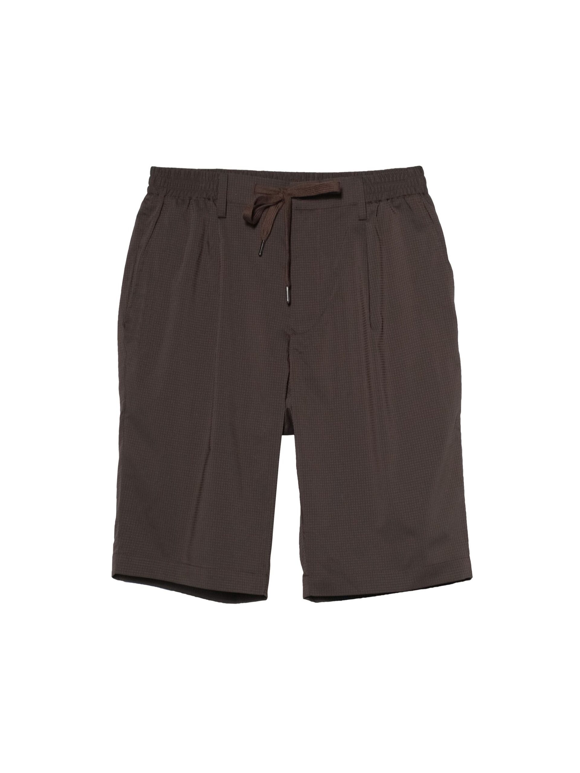 BROWN PRIMEFLEX CHAMBREY DOT SHORT PANTS (K8177101) – TAKEO
