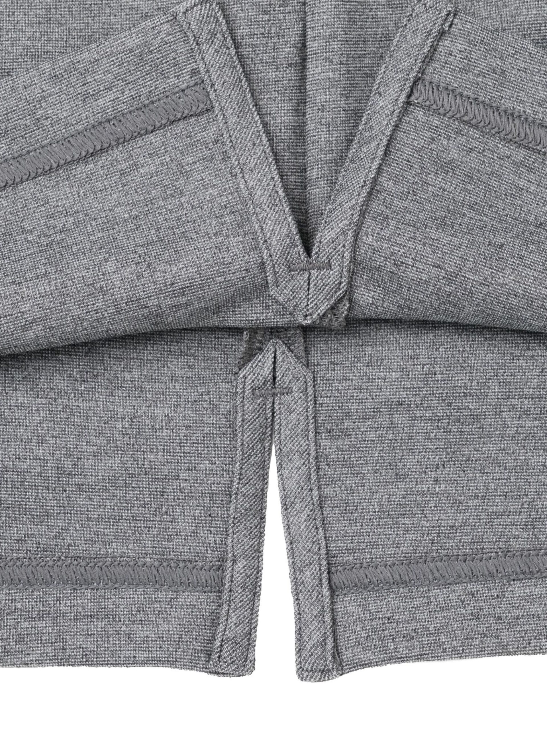 GREY STRETCH PUNCH FABRIC ZIPPER POLO SHIRT (K8138999) (4)