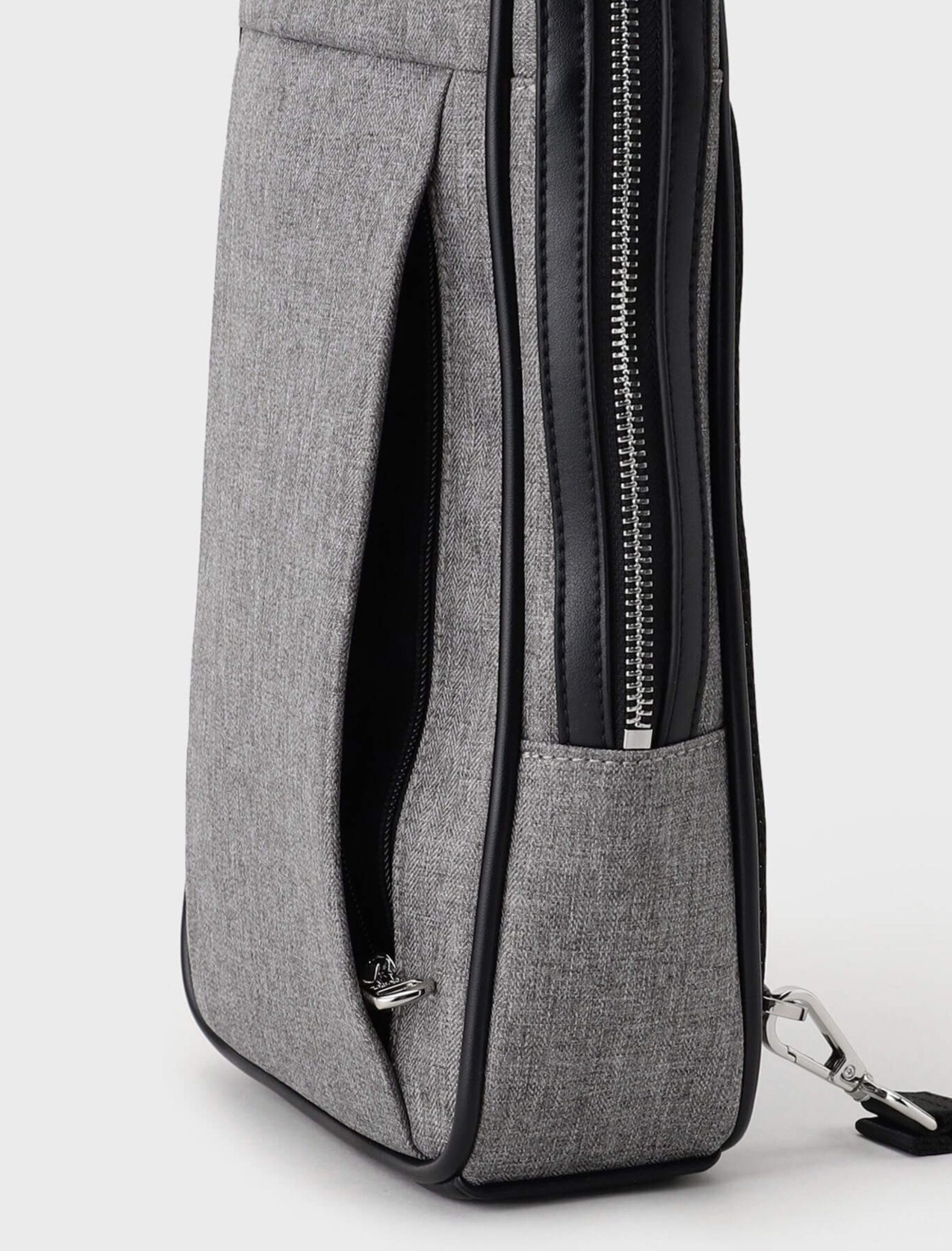 GREY HERRINGBONE ONE-SHOULDER BAG (13)