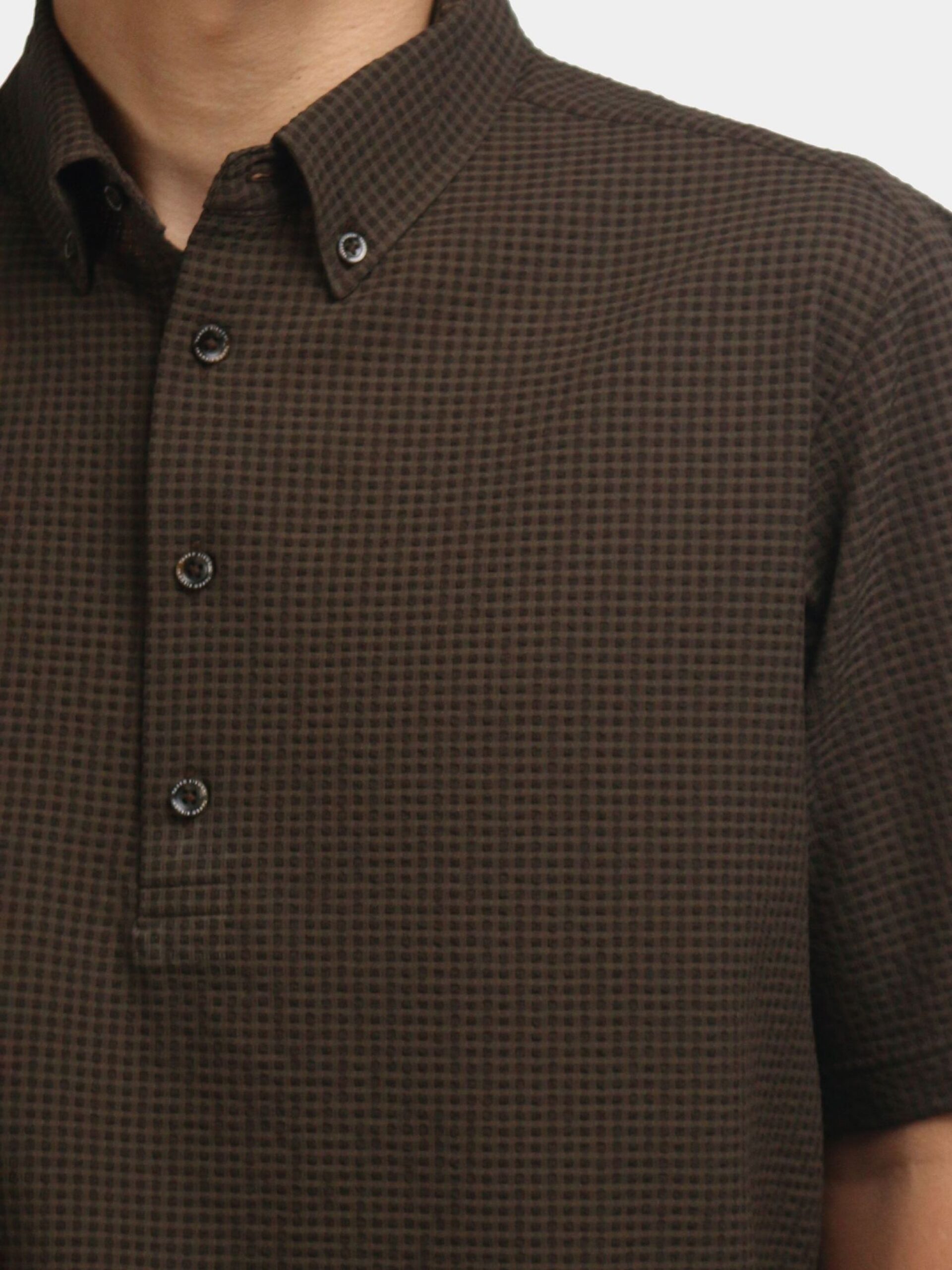 BROWN PRIMEFLEX DOTAIR POLO SHIRT (K8189994) (6)