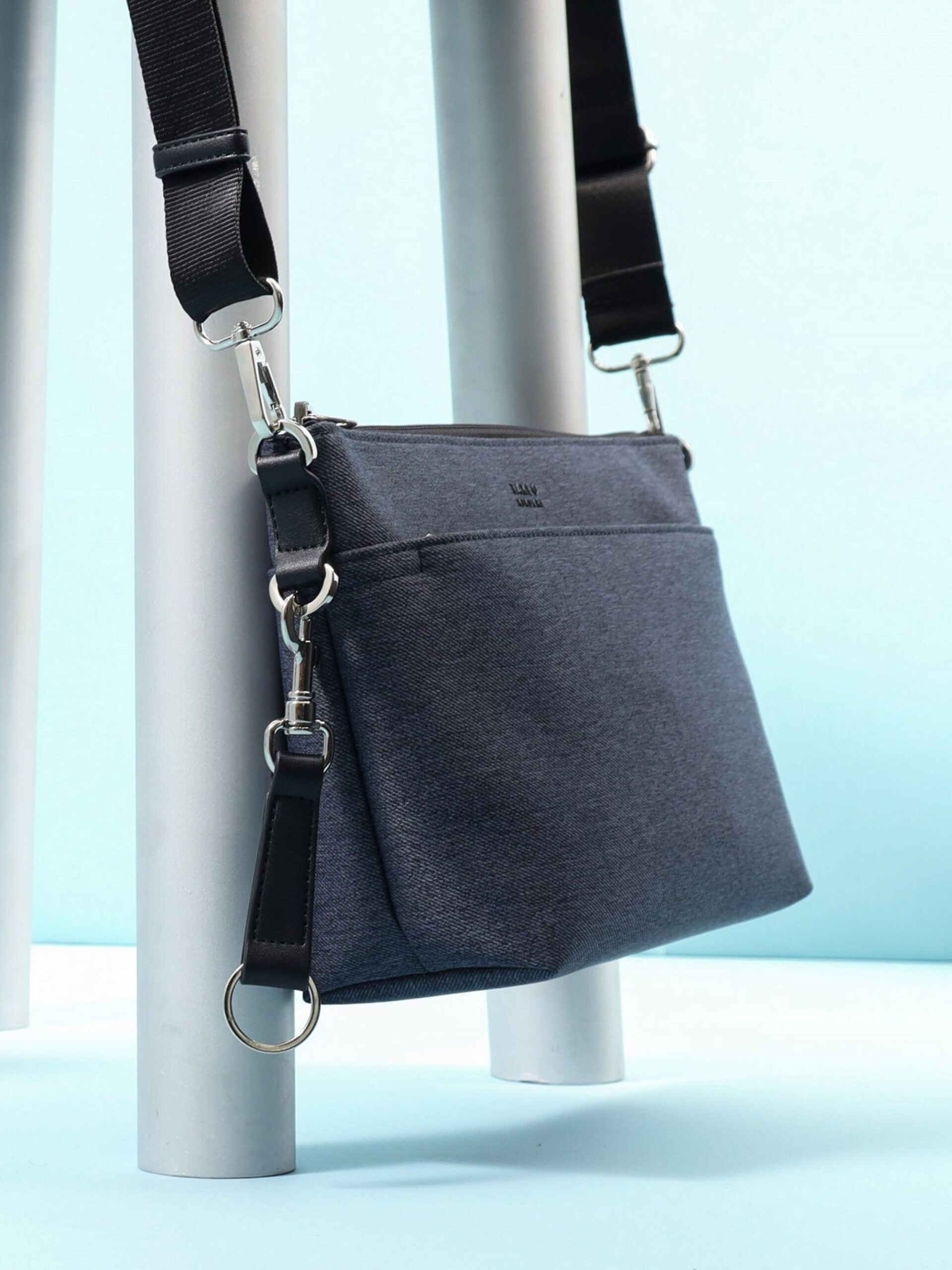 NAVY MELANGE SHOULDER BAG (G8701066) (9)