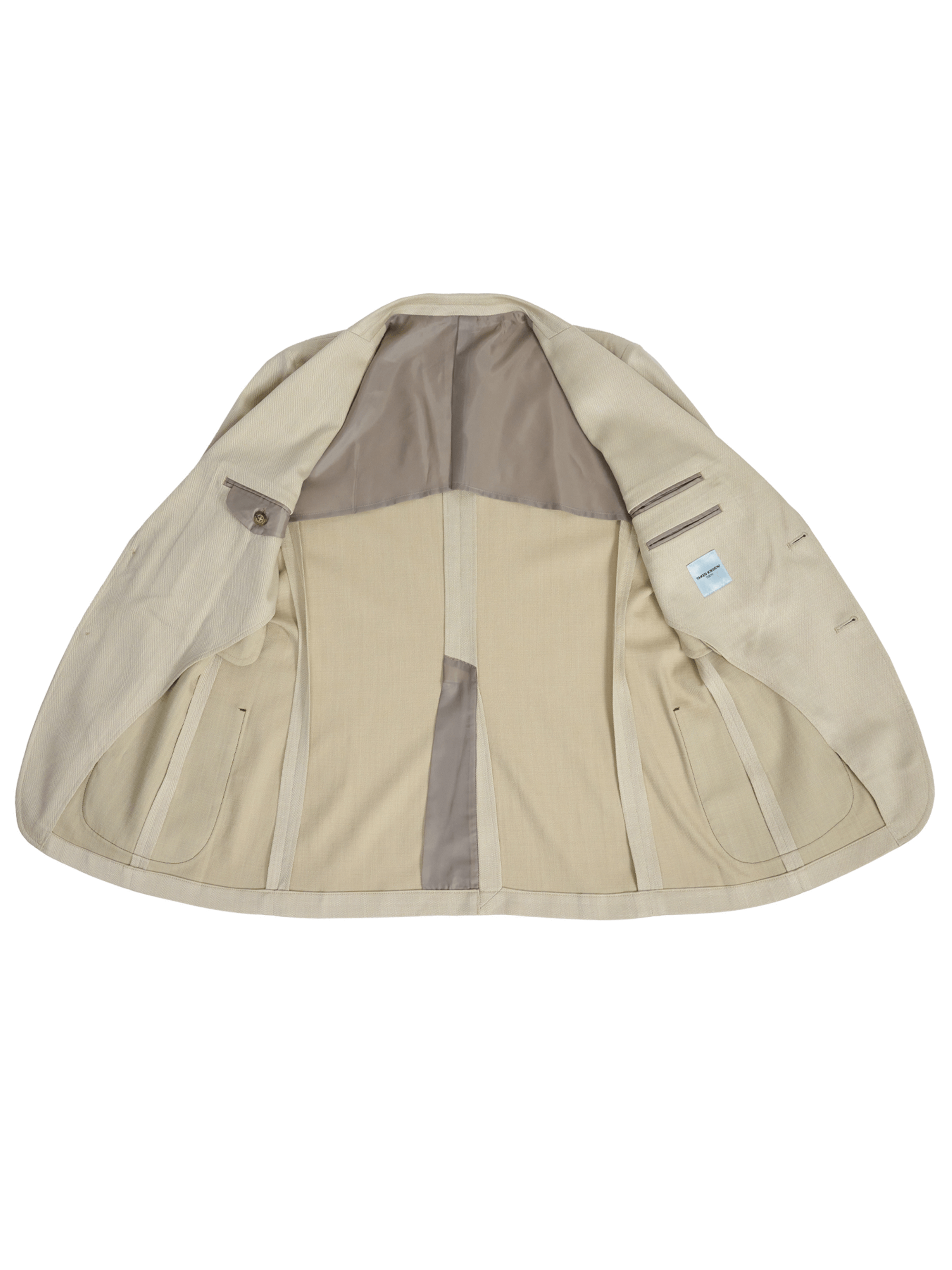 BEIGE ECO DENIM STRETCH BLAZER (6)