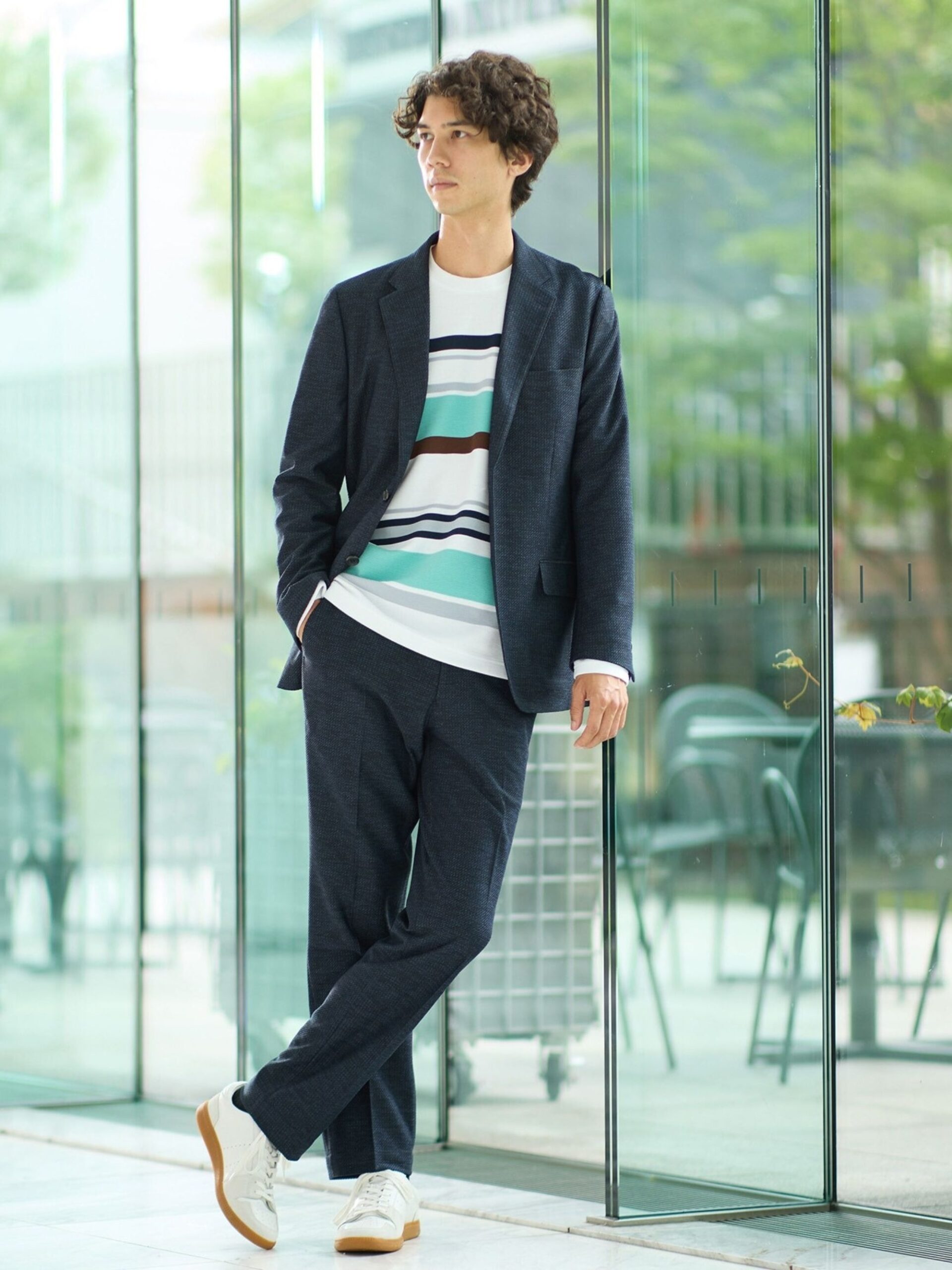 WHITE LEATHER SNEAKER (7009657) ECS