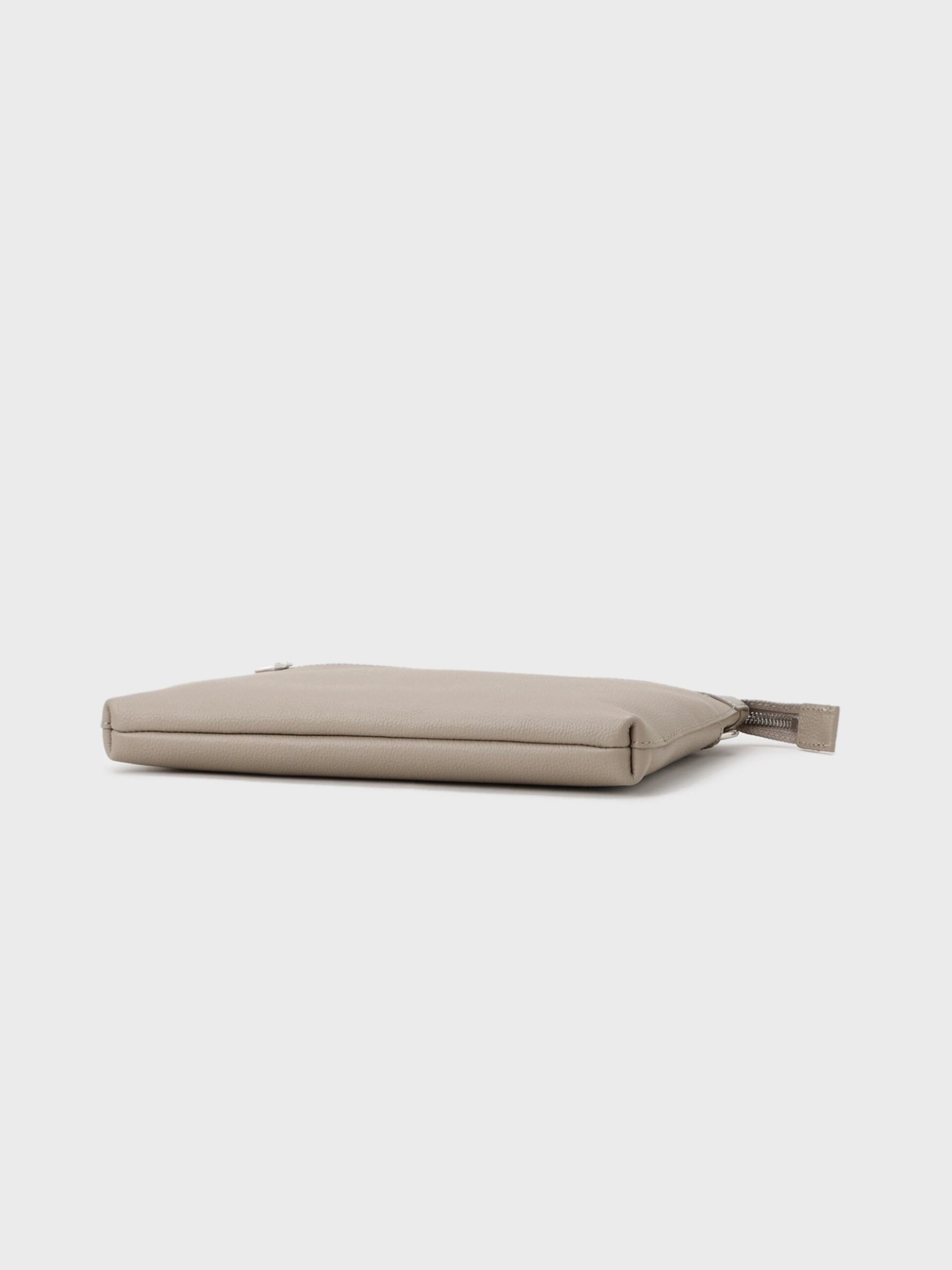 BEIGE LEATHER CLUTCH BAG (7009358)