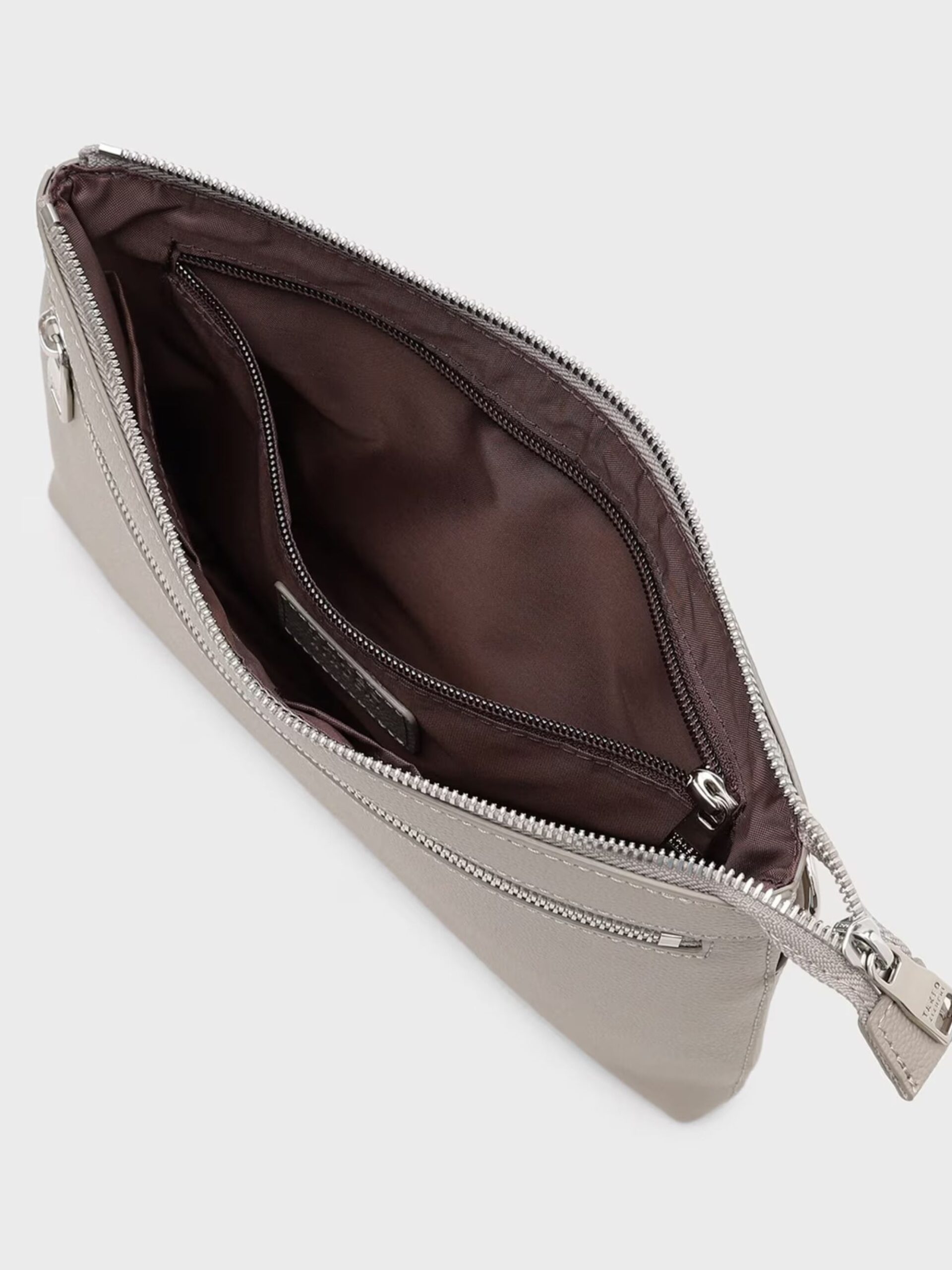 BEIGE LEATHER CLUTCH BAG (7009362)