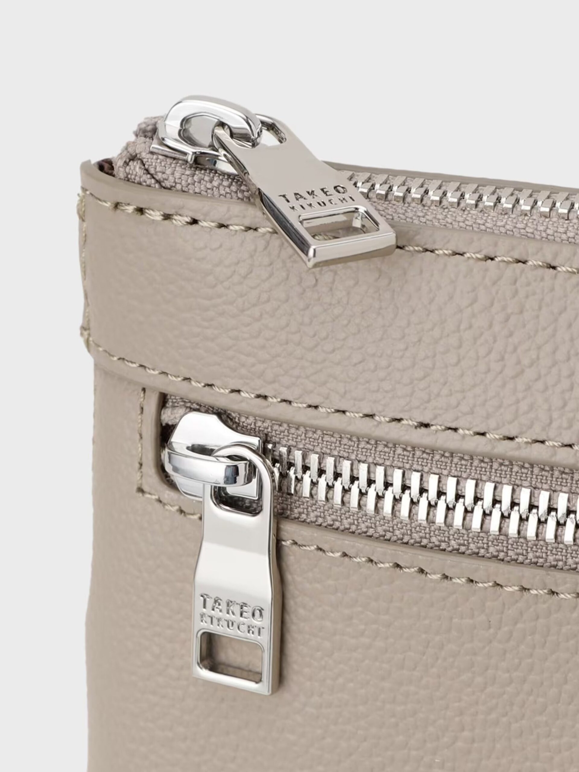 BEIGE LEATHER CLUTCH BAG (7009365)