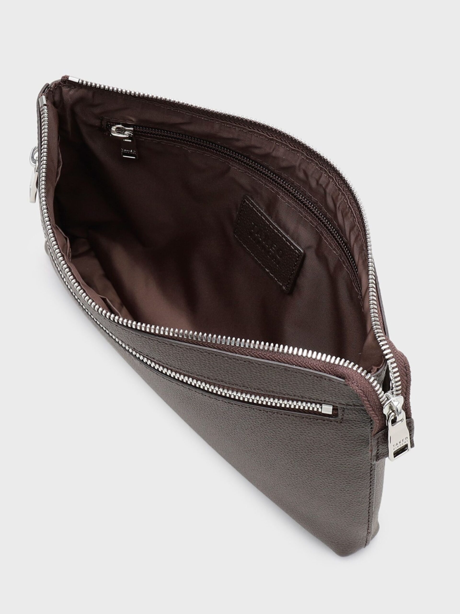 BROWN LEATHER CLUTCH BAG (7009353)