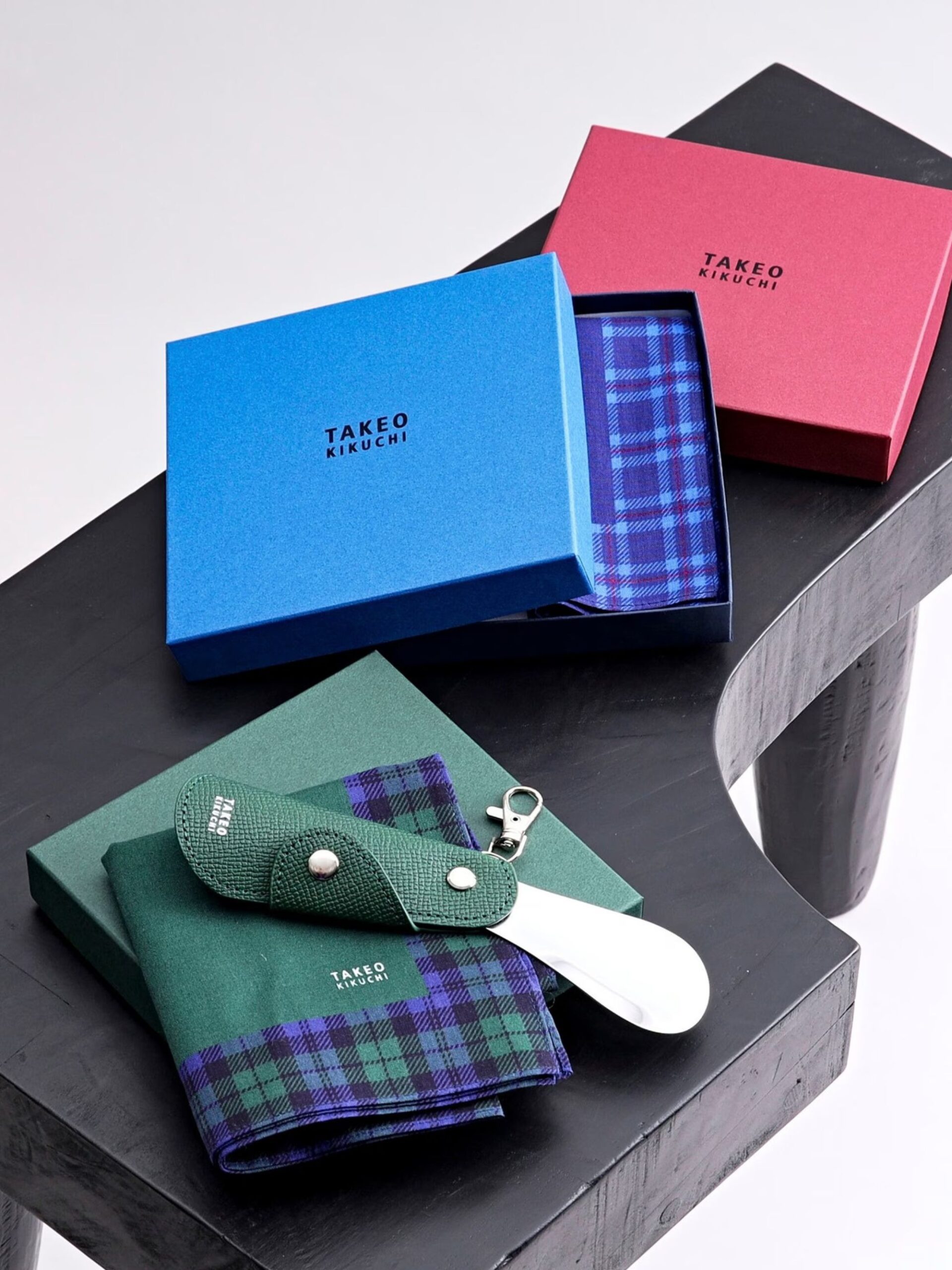 GREEN HANDKERCHIEF SHOEHORN GIFT BOX (7009931) ECS