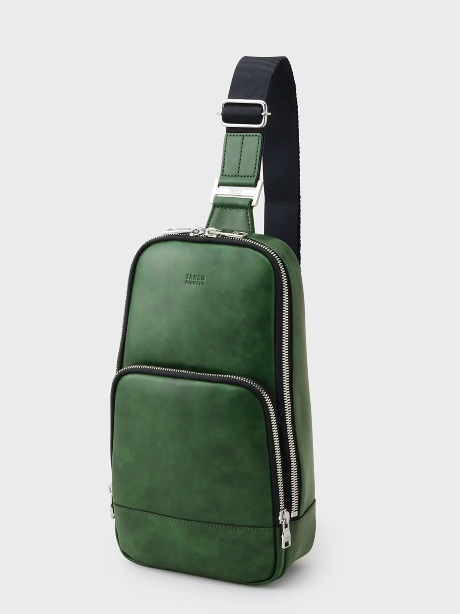 GREEN MARBLE LEATHER ONE-SHOULDER BAG AW (07009361)