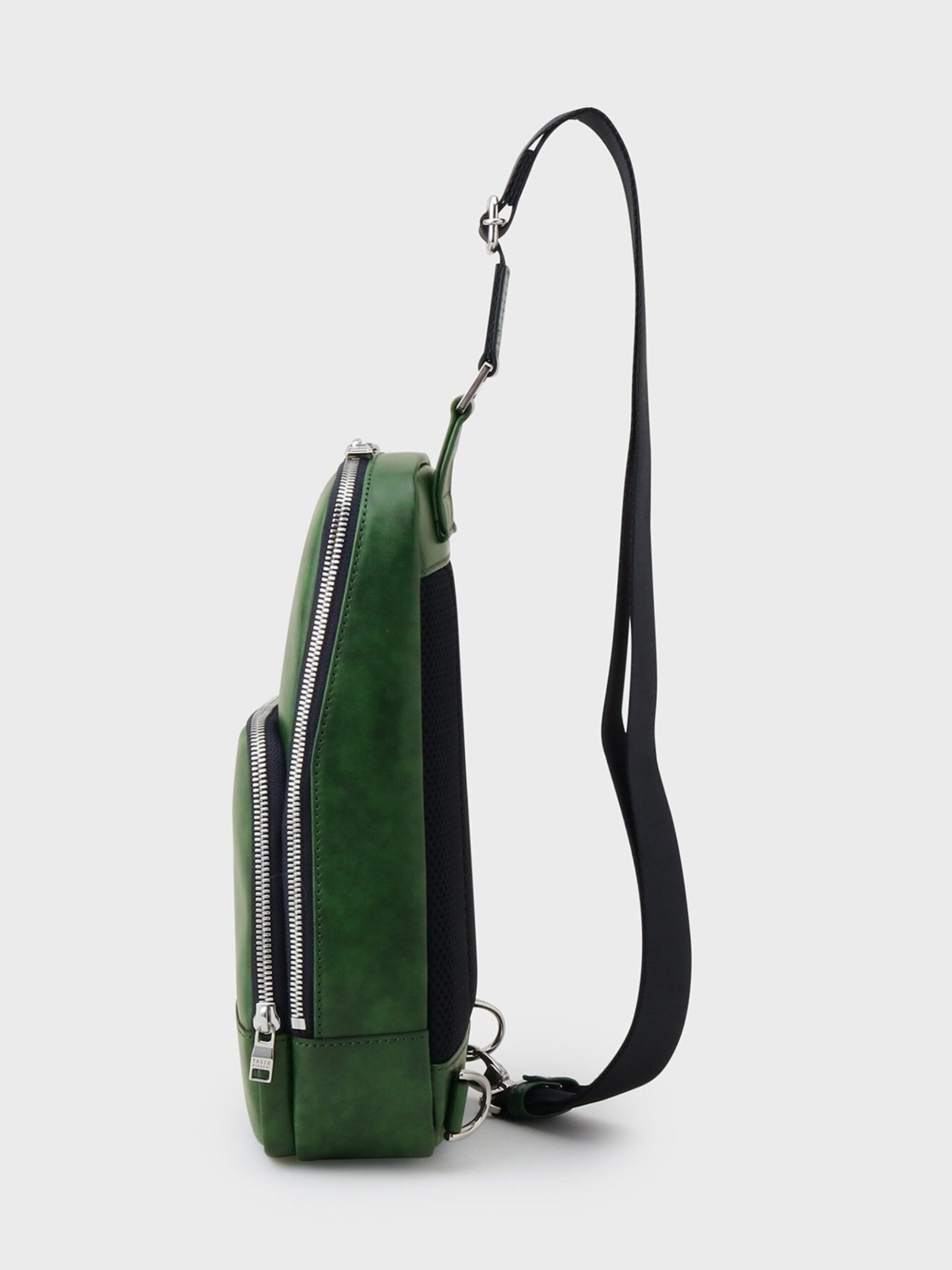GREEN MARBLE LEATHER ONE-SHOULDER BAG AW (7009364)