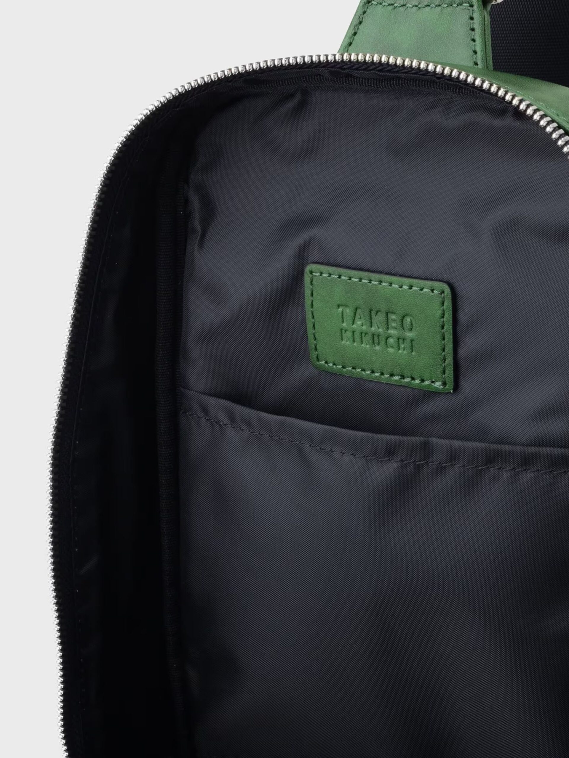 GREEN MARBLE LEATHER ONE-SHOULDER BAG AW (7009370)