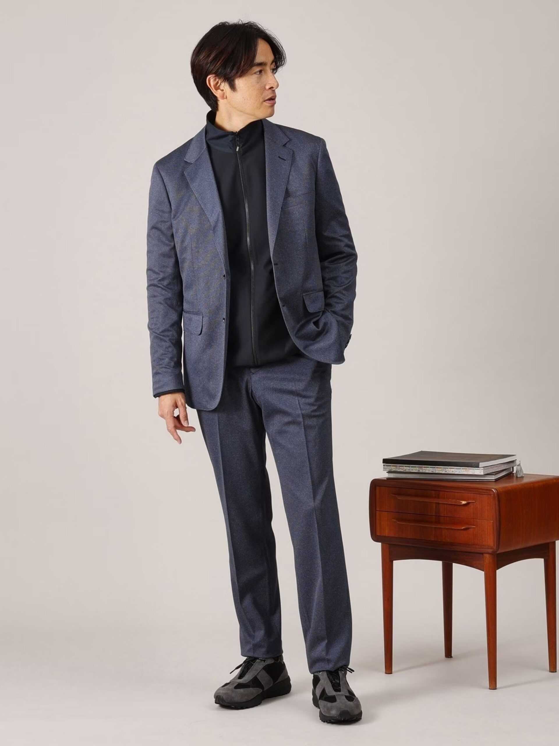 BLUE FREMO STRETCH JERSEY PANTS (93172037)