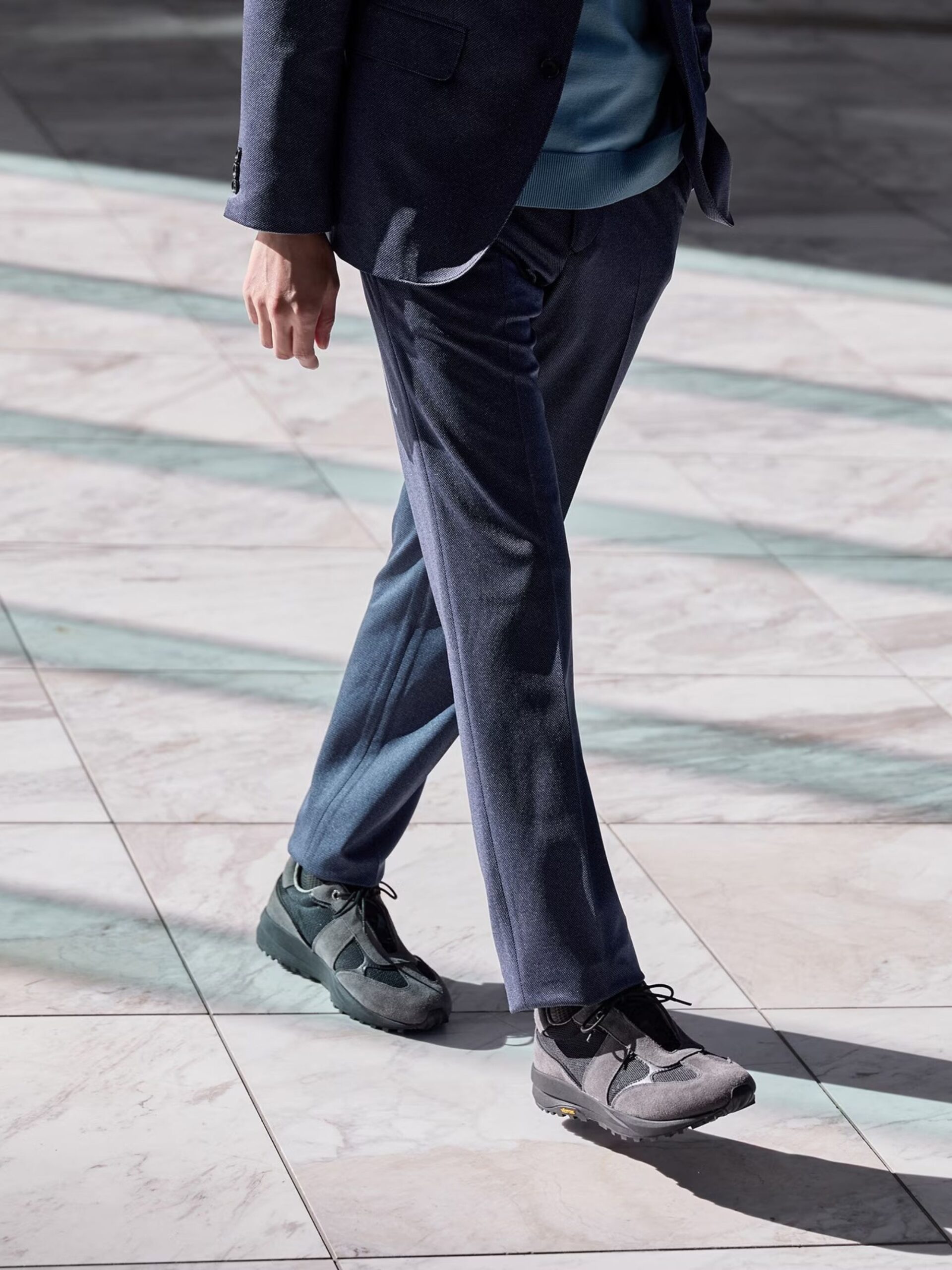 BLUE FREMO STRETCH JERSEY PANTS (93172042)