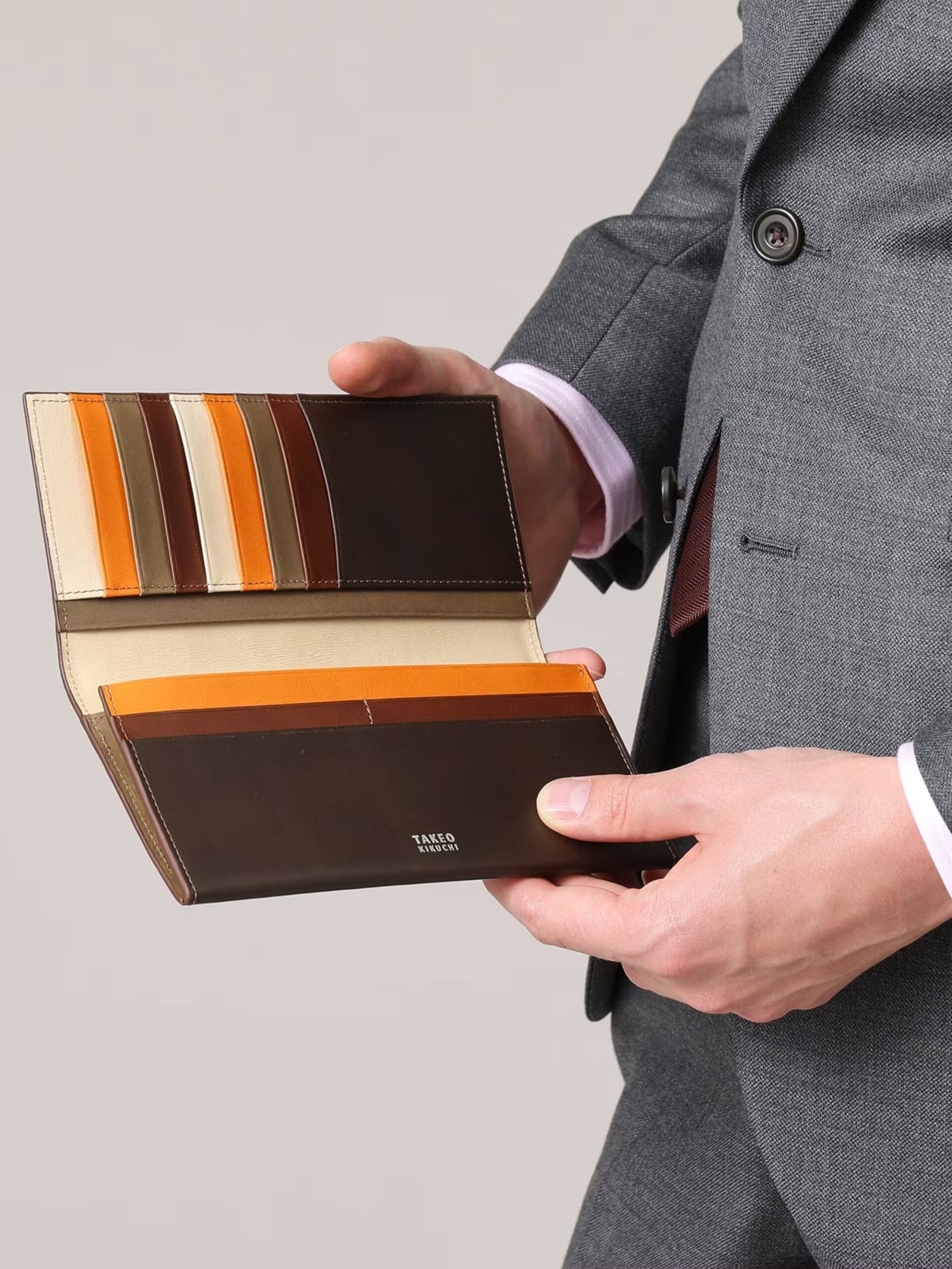 BROWN ANTIQUE LONG WALLET (4)