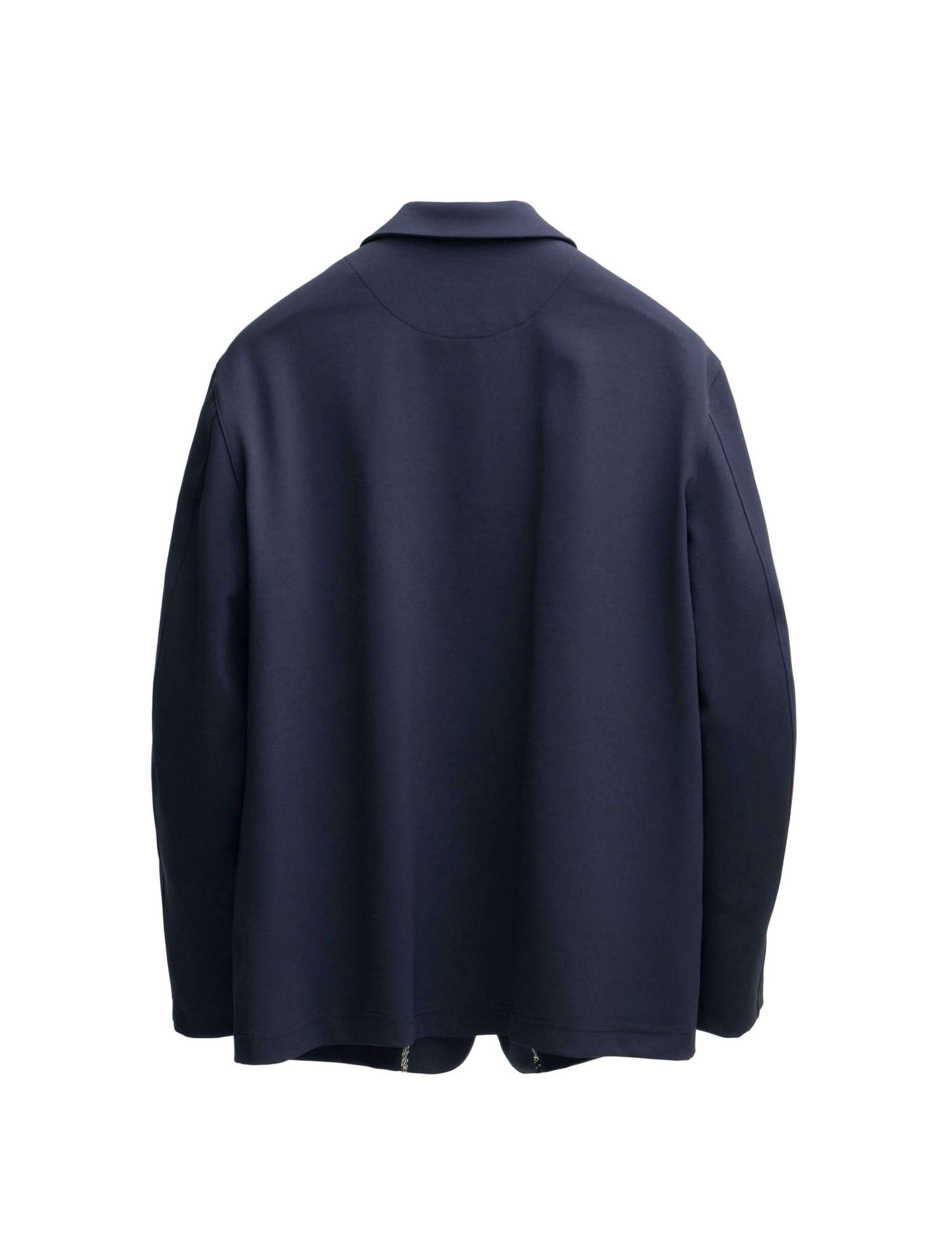 NAVY GEORGETTE SHAWL CARDIGAN (4)