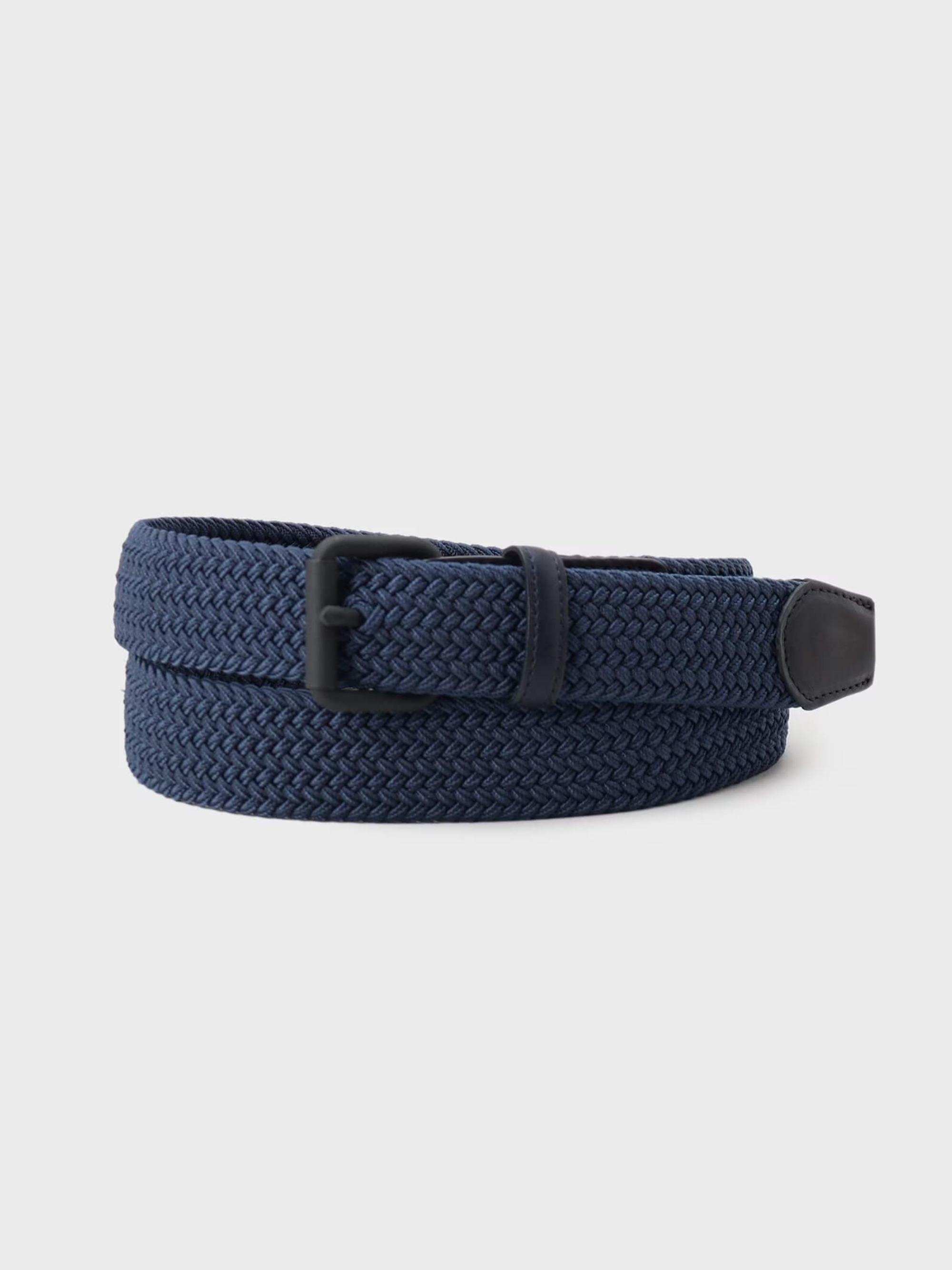 NAVY-MIJ-MATTE-BUCKLE-MESH-BELT-1
