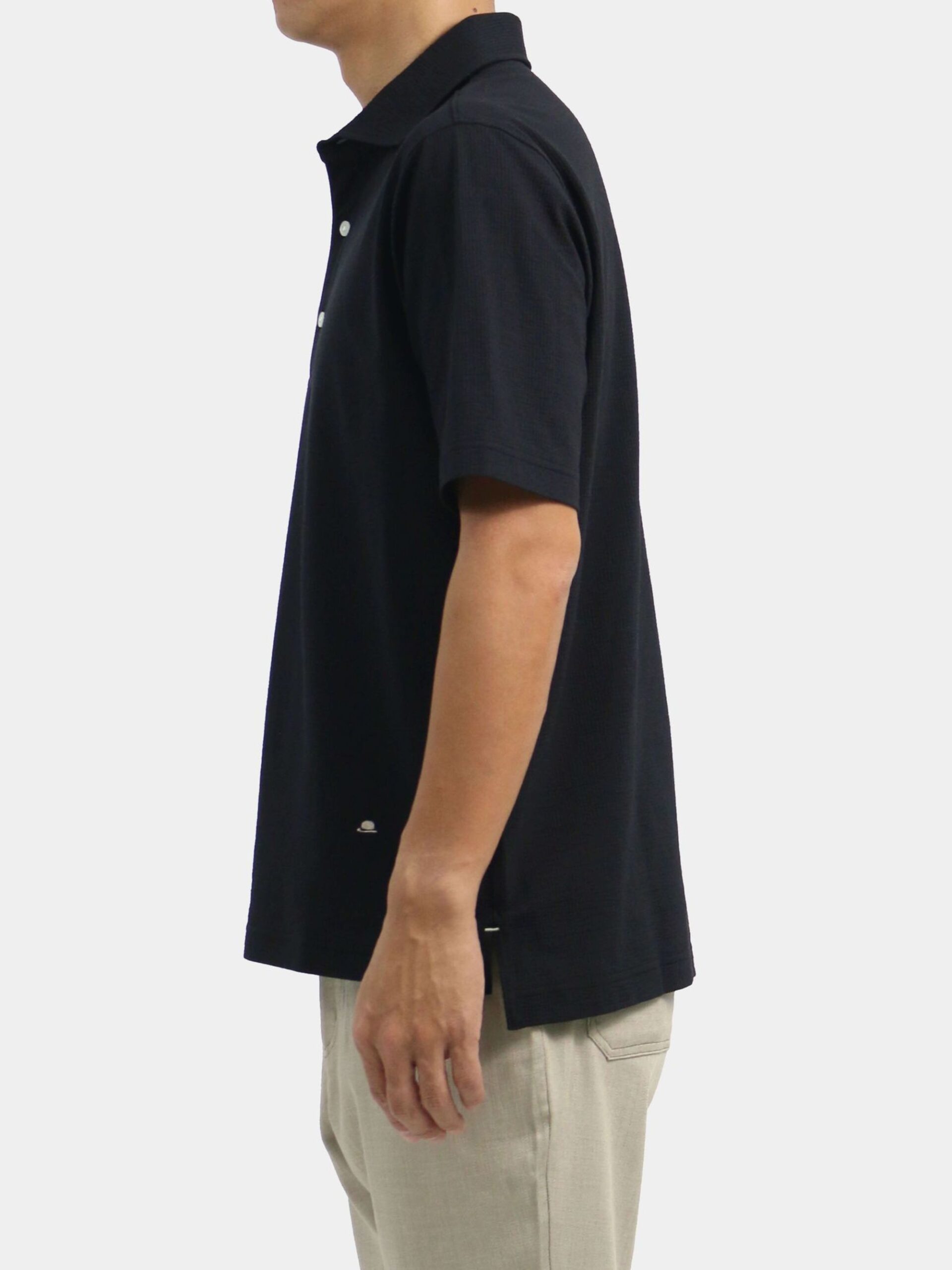 BLACK COOLMAX KNIT SUCKER POLO SHIRT (K8139998) (4)