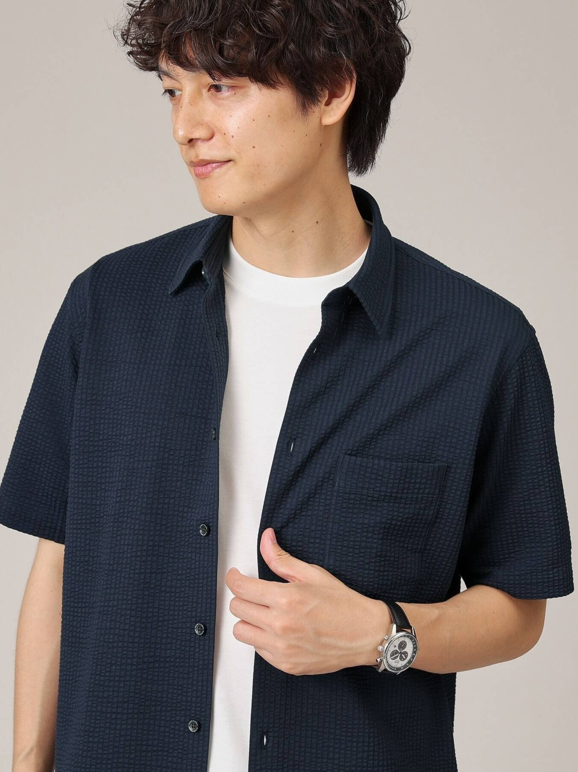 301-NAVY-MIJ-POLYGIENE-SUCKER-SS-SHIRT