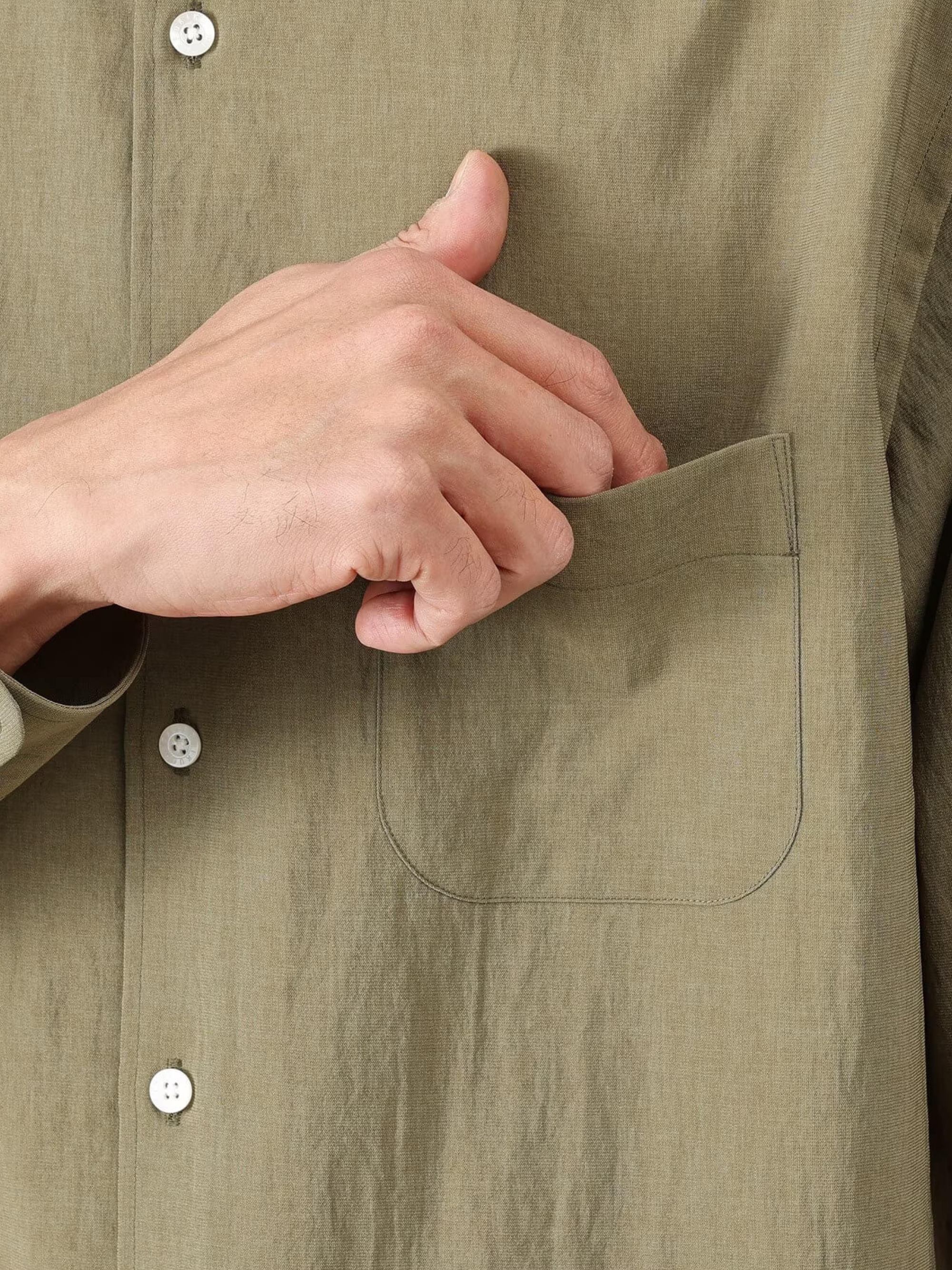 GREEN-MIJ-LINEN-LIKE-MINI-COLLAR-SHIRT-10