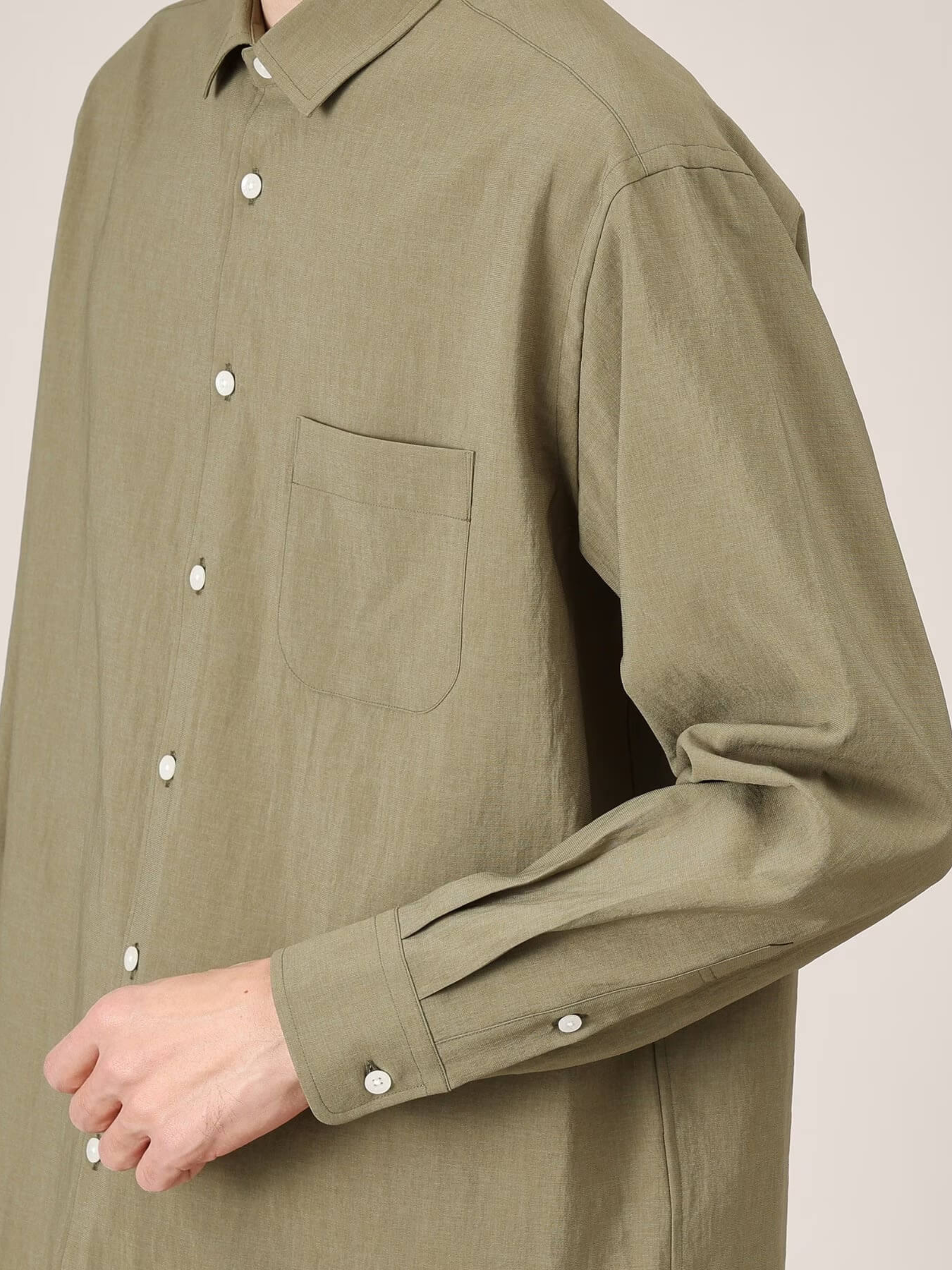 GREEN-MIJ-LINEN-LIKE-MINI-COLLAR-SHIRT-11