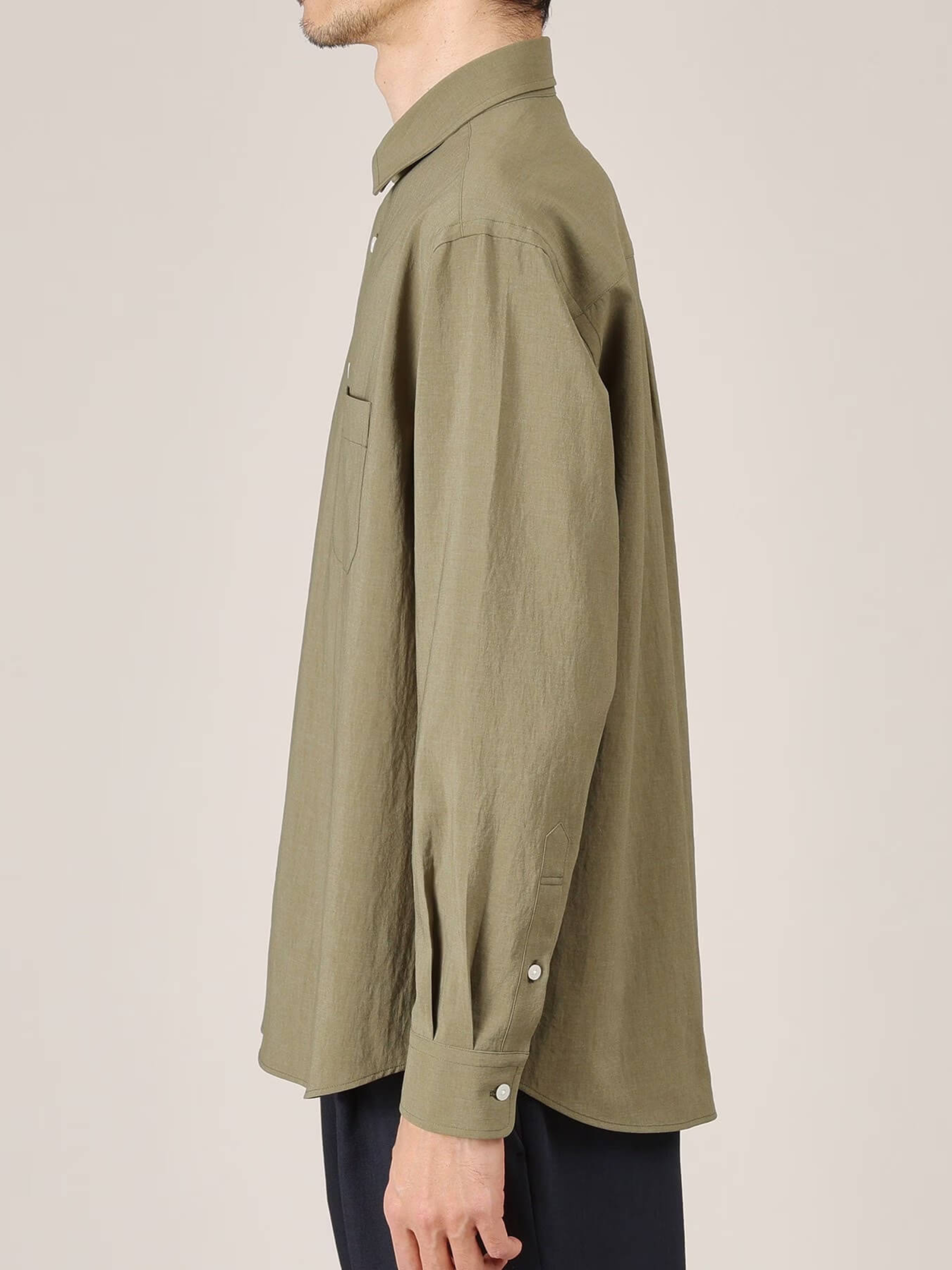 GREEN-MIJ-LINEN-LIKE-MINI-COLLAR-SHIRT-12