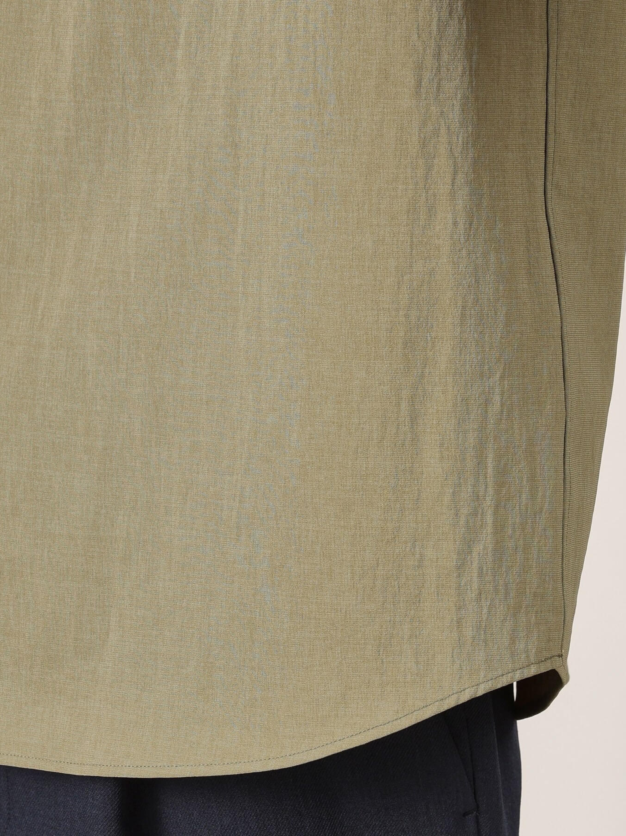 GREEN-MIJ-LINEN-LIKE-MINI-COLLAR-SHIRT-3