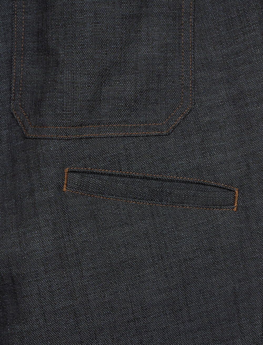 BLACK ECO DENIM STRETCH EASY PANTS (5)