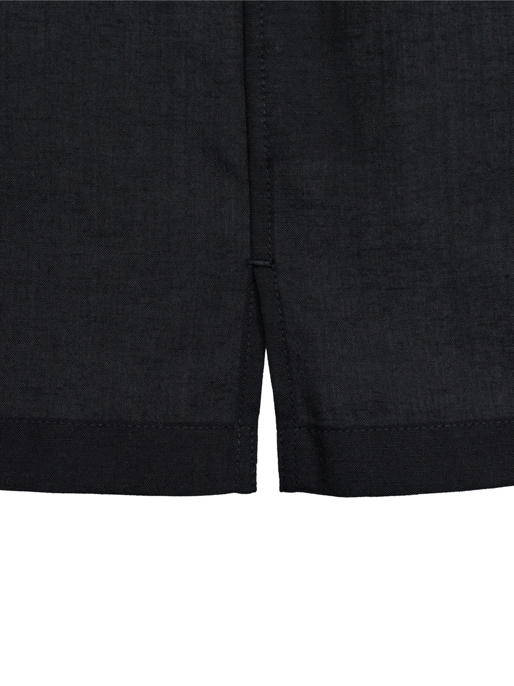 BLACK ECO POLYESTER LINEN SUMMER SHIRT (2)