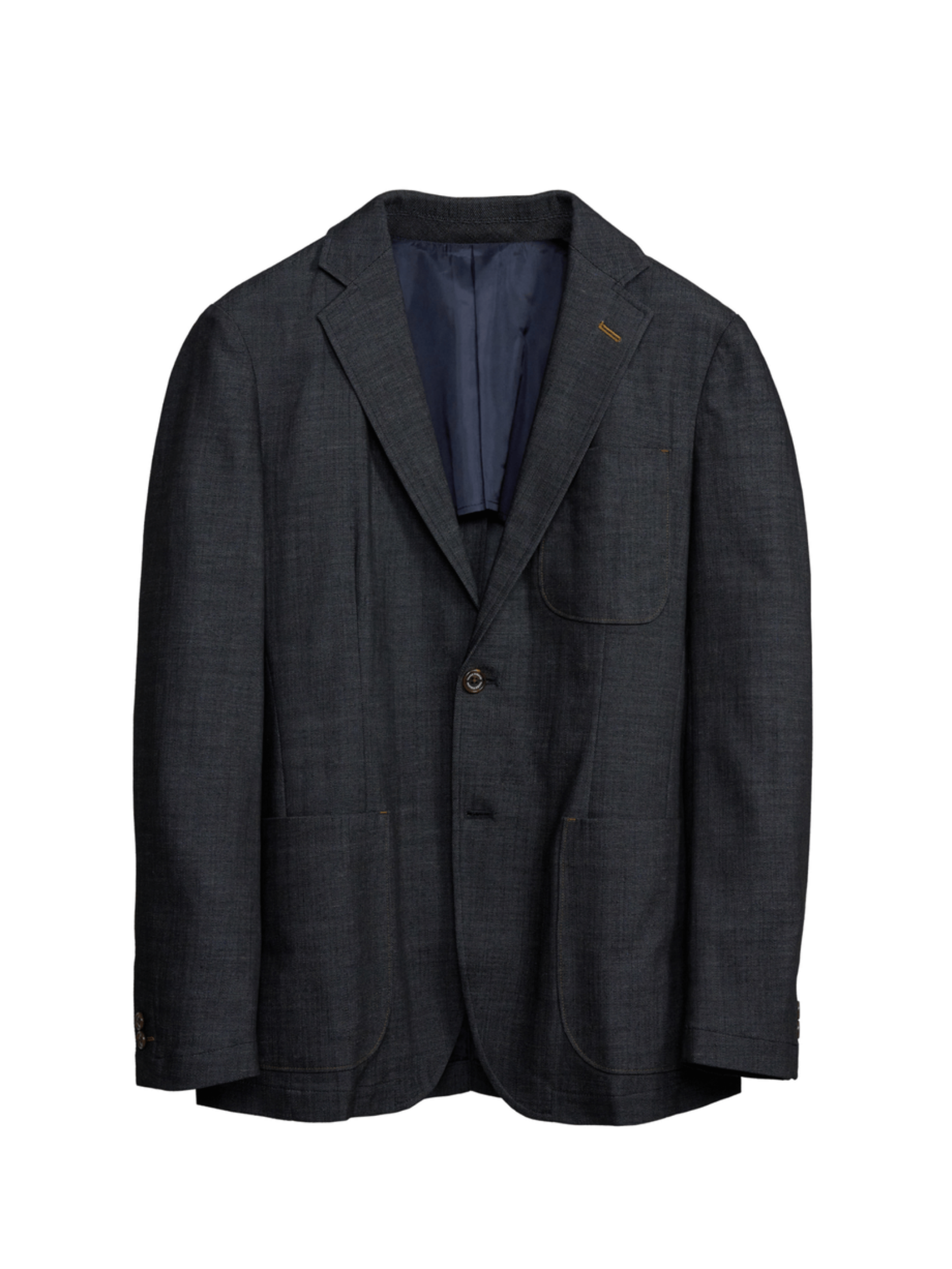 BLACK ECO DENIM STRETCH BLAZER (K8142999) (1)