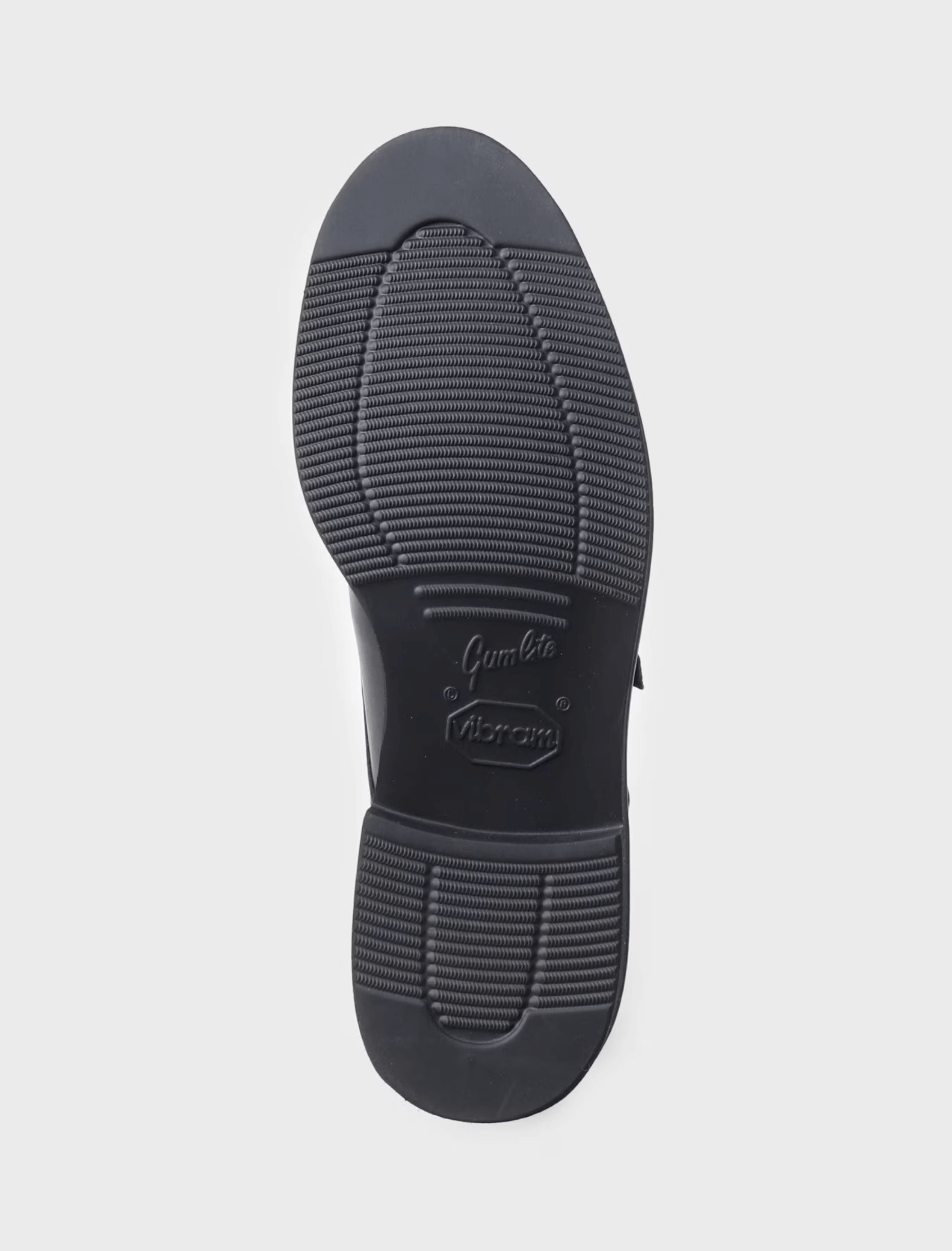 BLACK SINGLE MONK LEATHER SHOES (4)