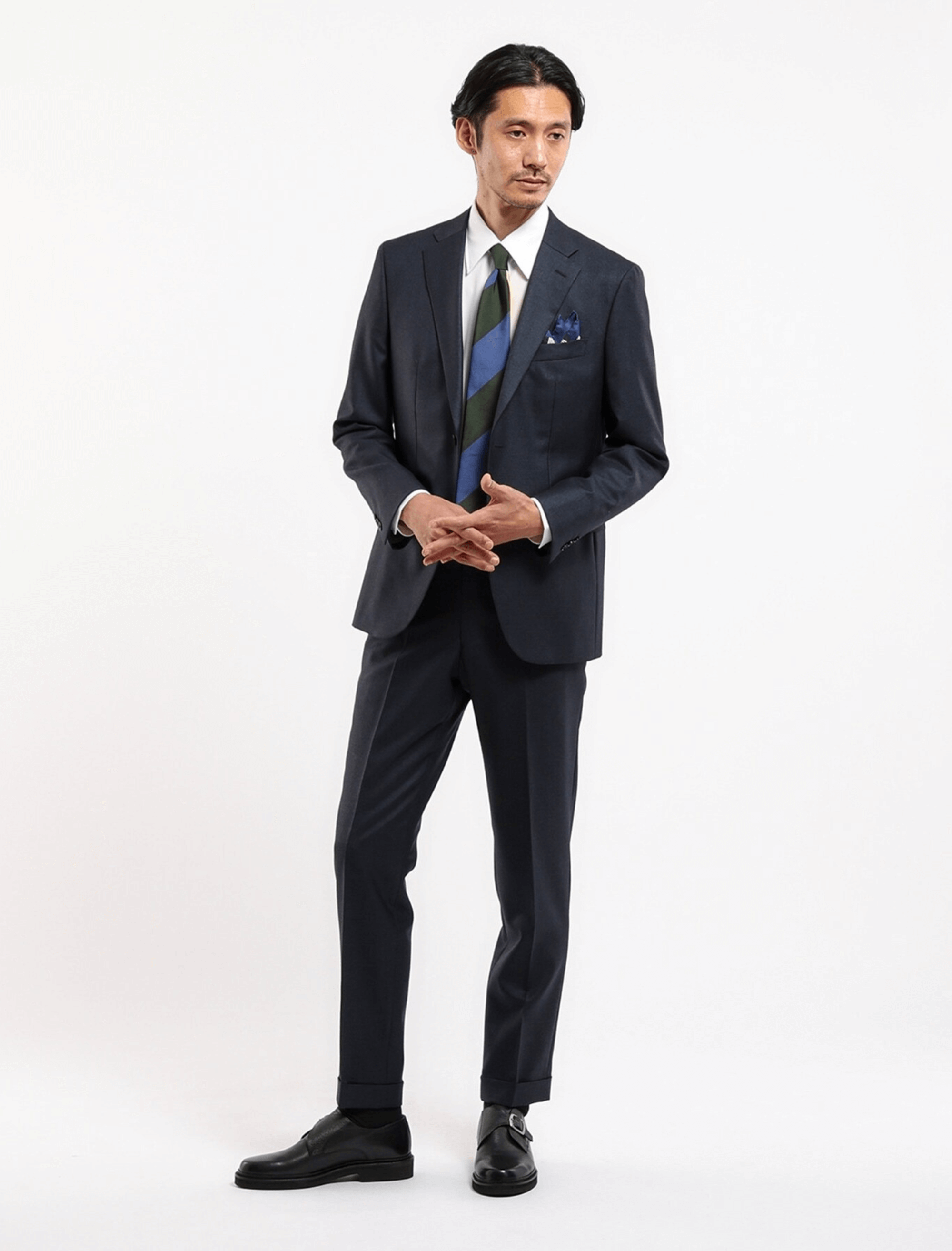 BLACK SINGLE MONK LEATHER SHOES (7)