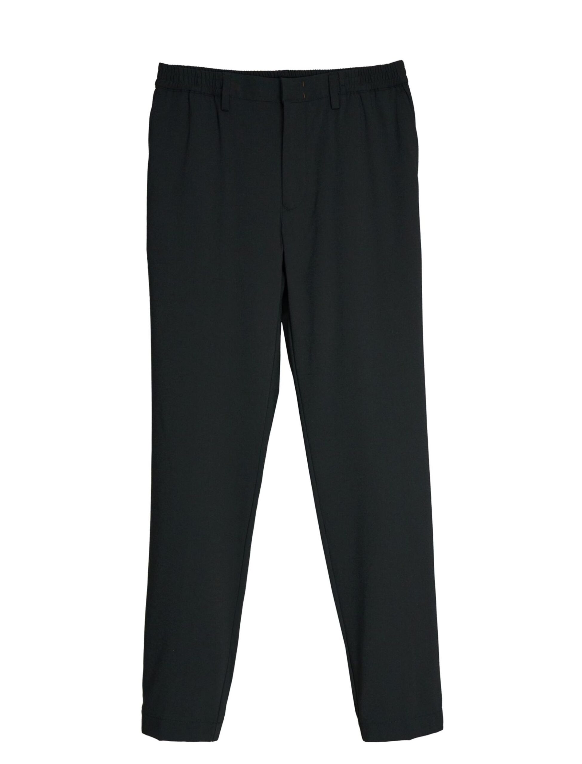 BLACK WRINKLES FREE POLYESTER EASY PANTS (1)