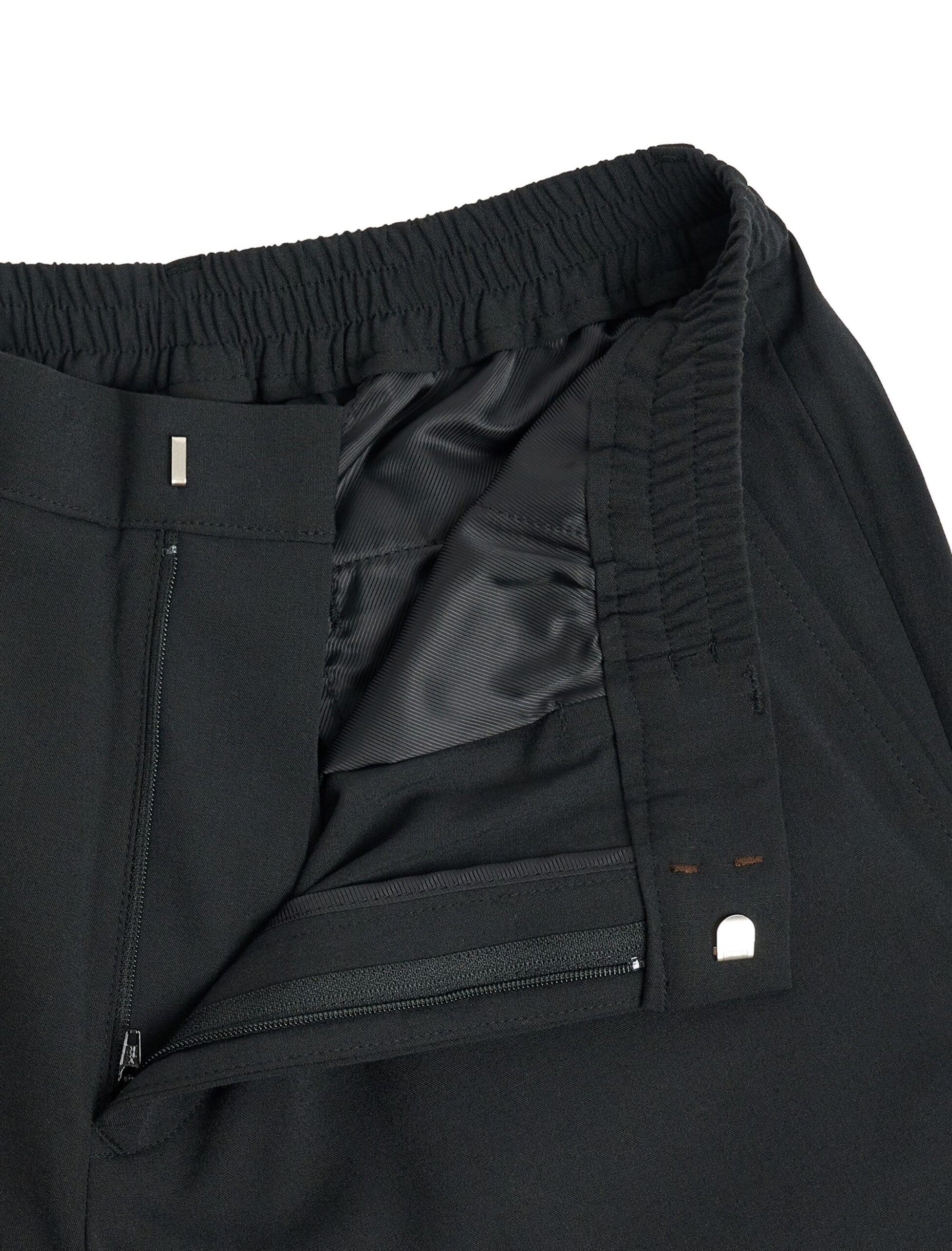 BLACK WRINKLES FREE POLYESTER EASY PANTS (4)