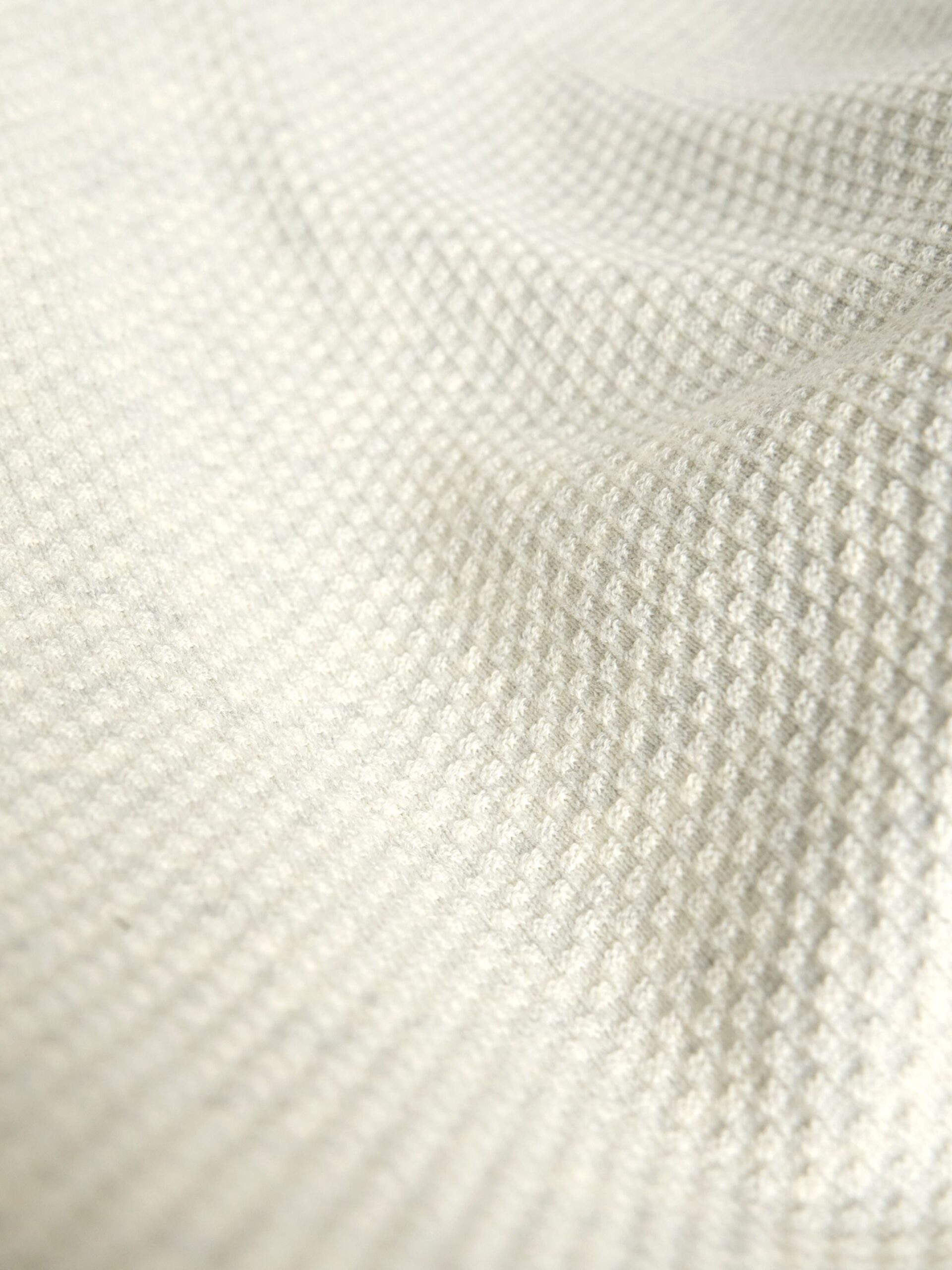 GREY OPEN COLLAR MOSS STITCH COOLMAX SHIRT (K8112501) 5