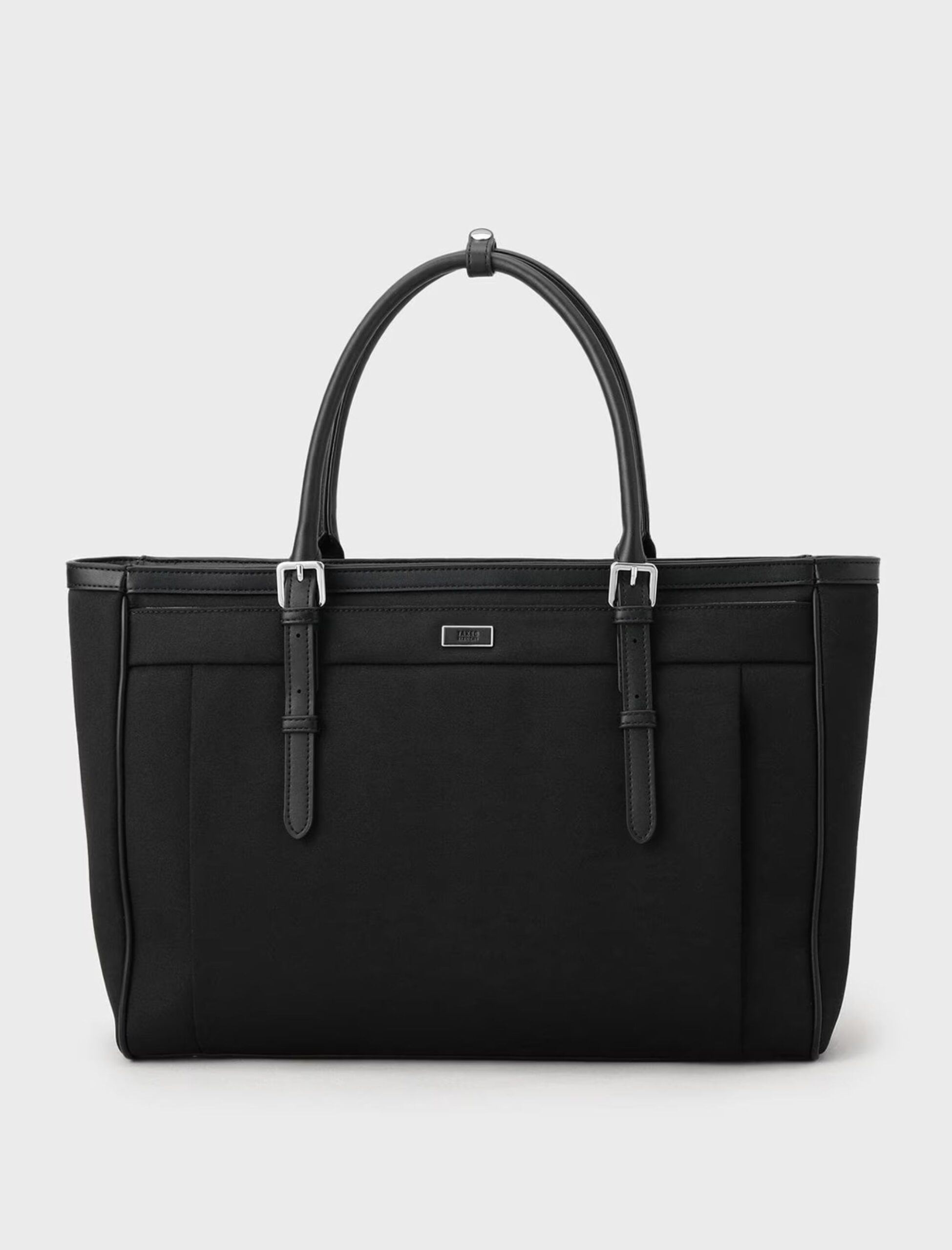 BLACK MELANGE PINHEAD BRIEF TOTE BAG (1)