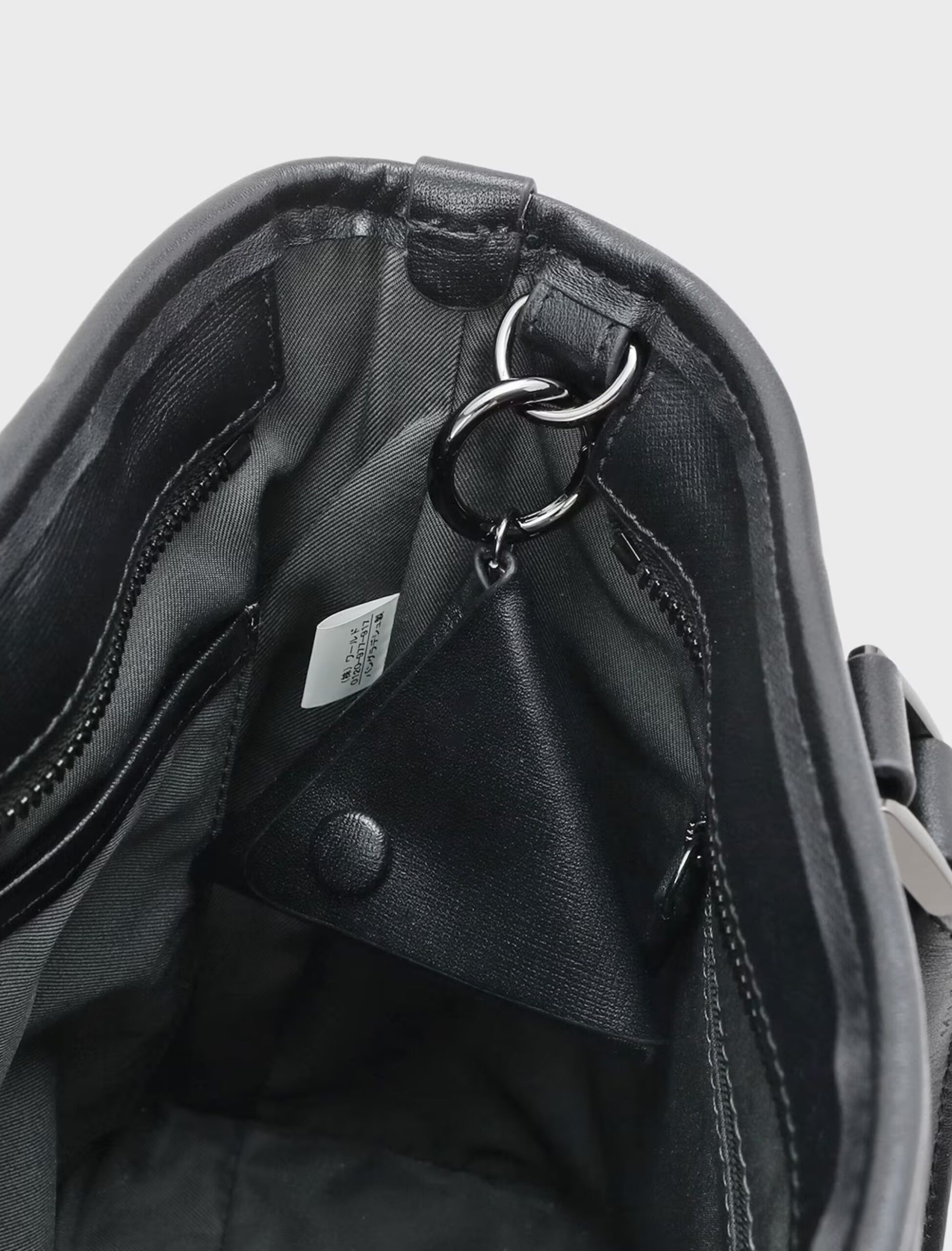 BLACK SAFFIANO ROYAL LEATHER SMALL TOTE BAG (10)