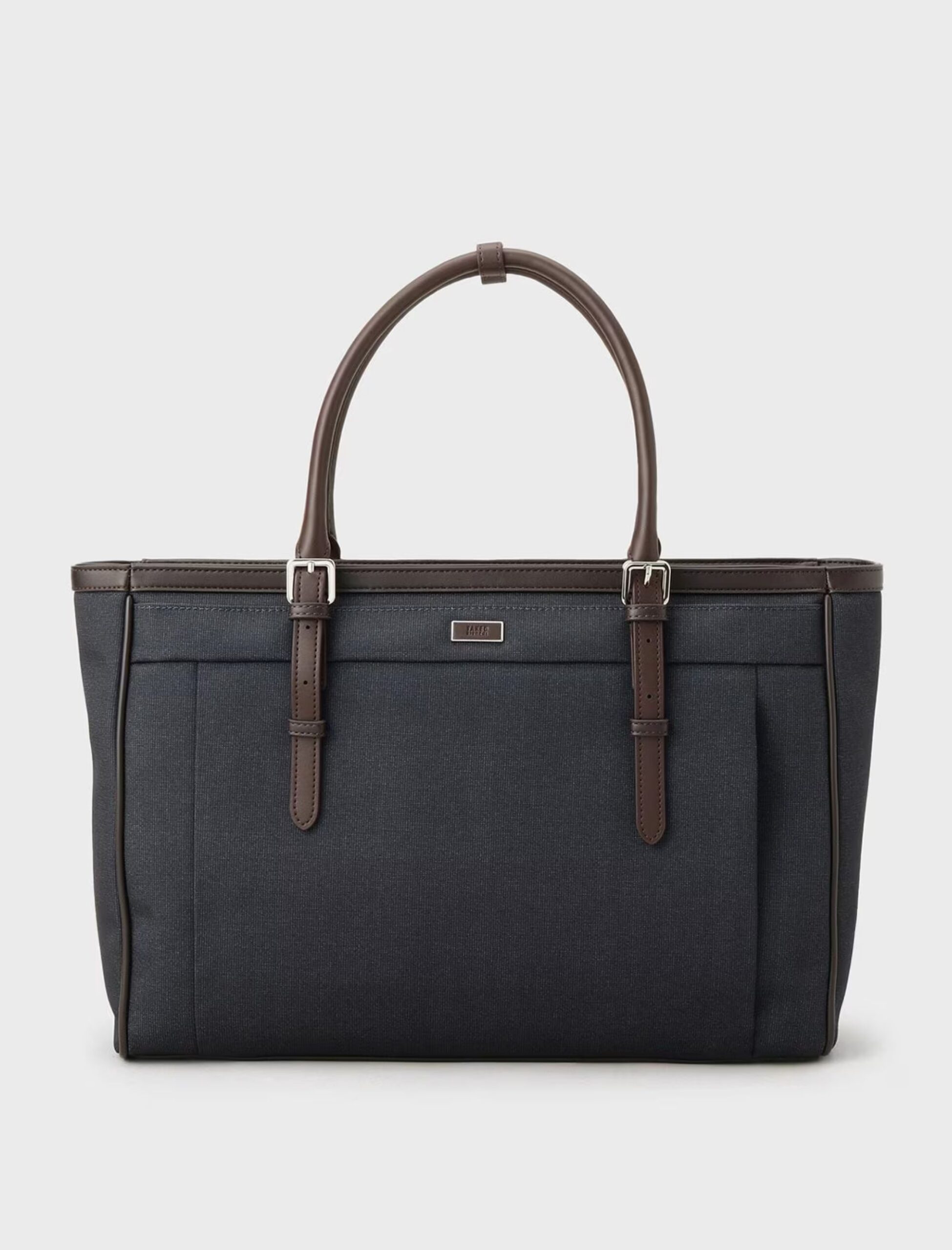 NAVY MELANGE PINHEAD BRIEF TOTE BAG (1)