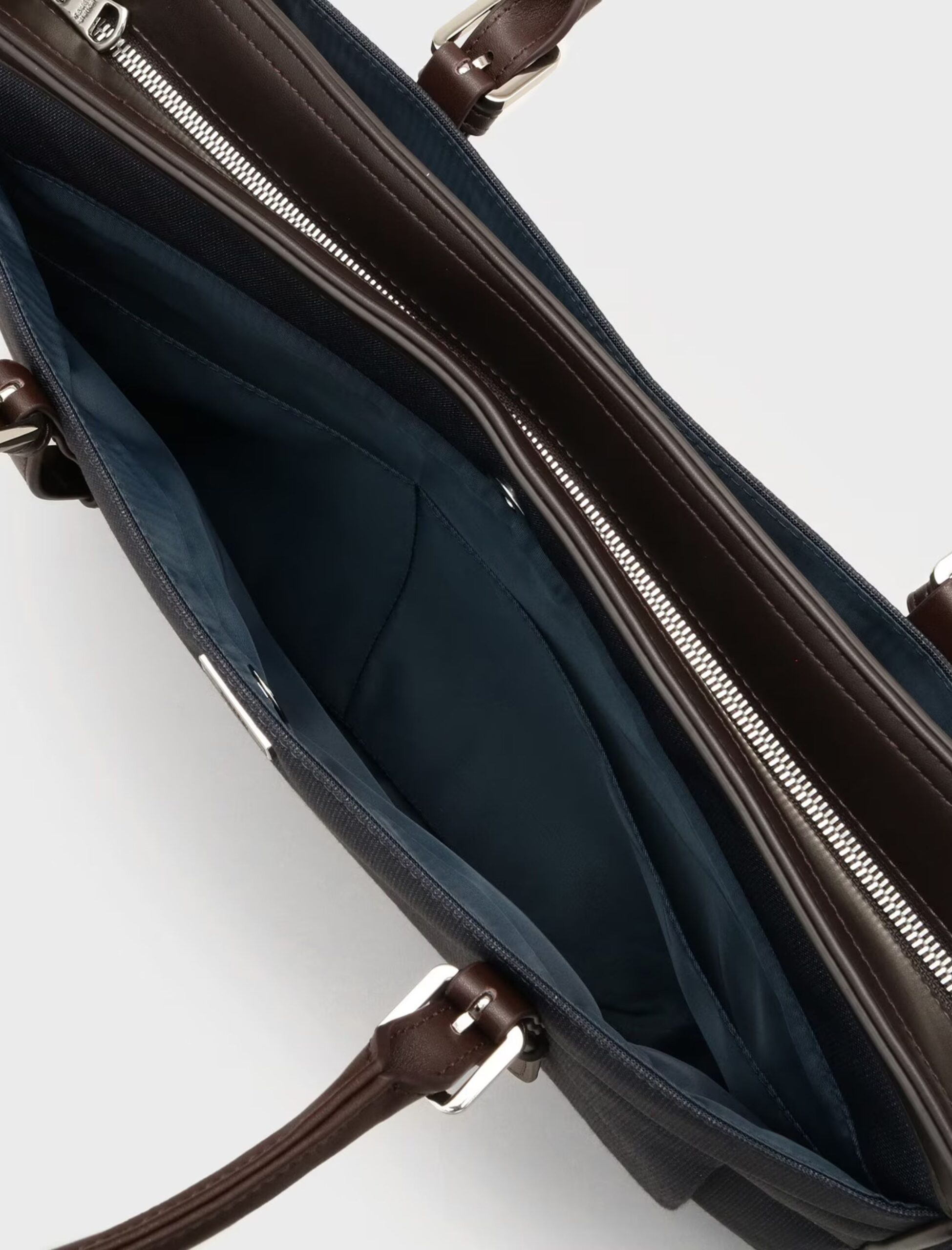 NAVY MELANGE PINHEAD BRIEF TOTE BAG (10)