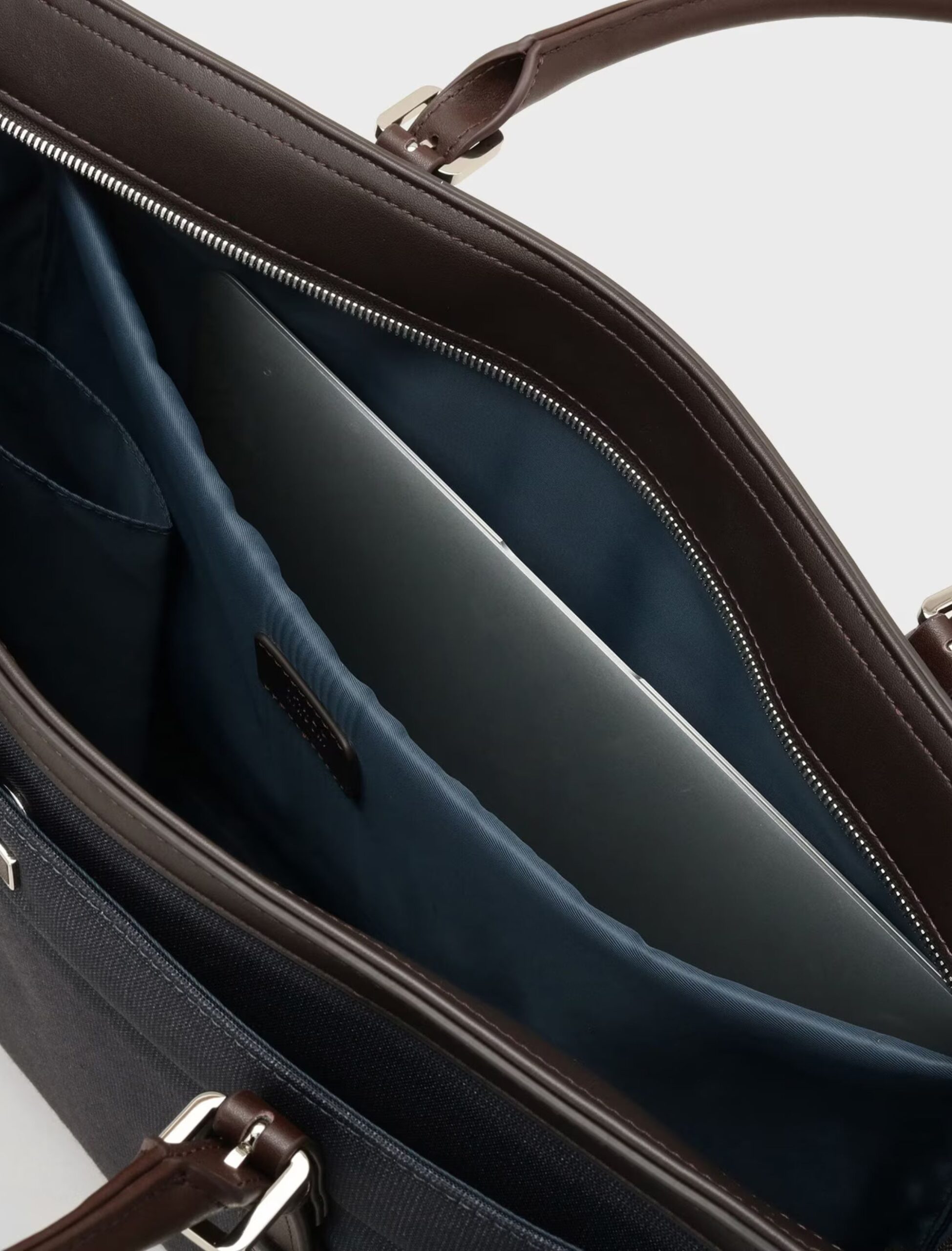 NAVY MELANGE PINHEAD BRIEF TOTE BAG (12)