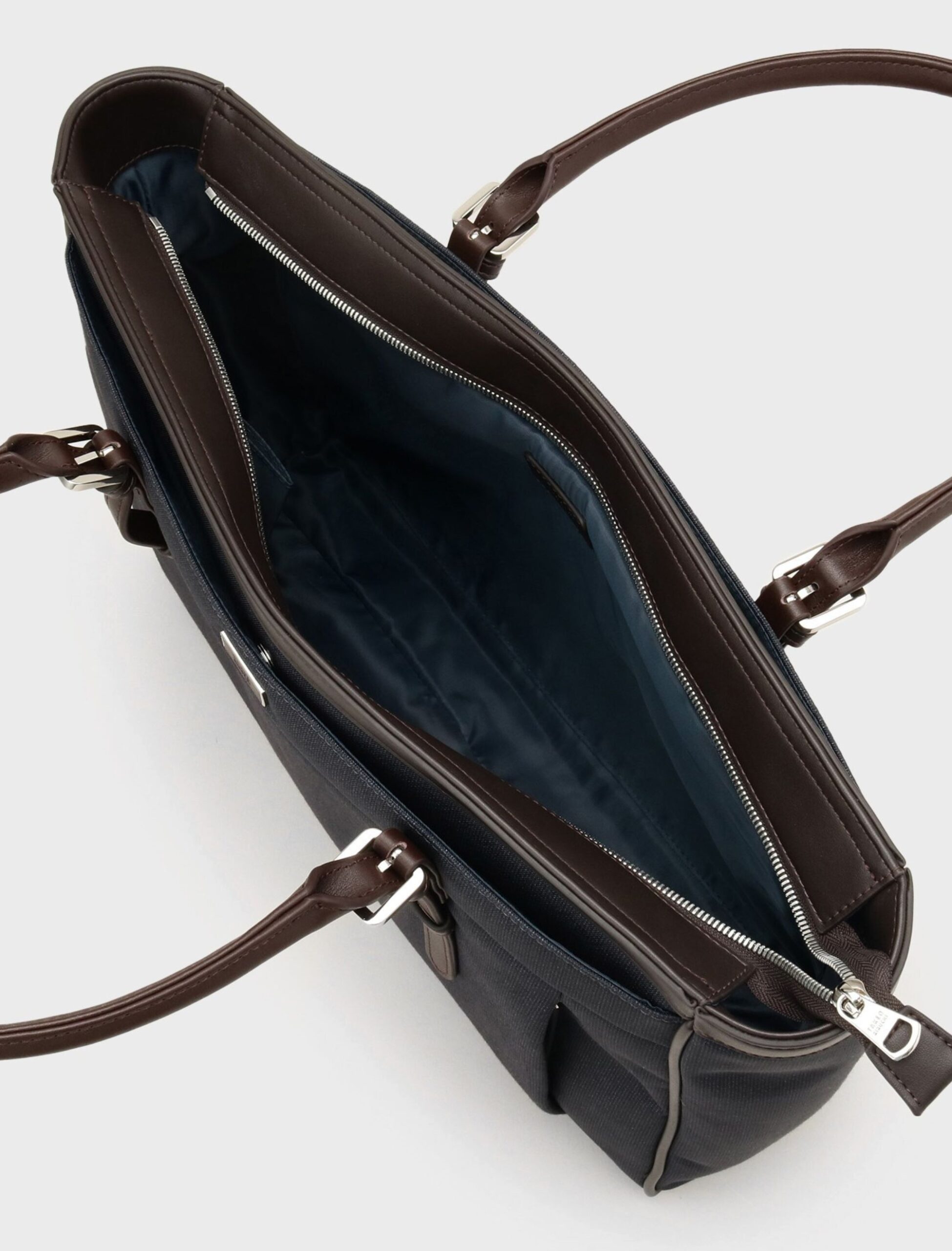 NAVY MELANGE PINHEAD BRIEF TOTE BAG (5)