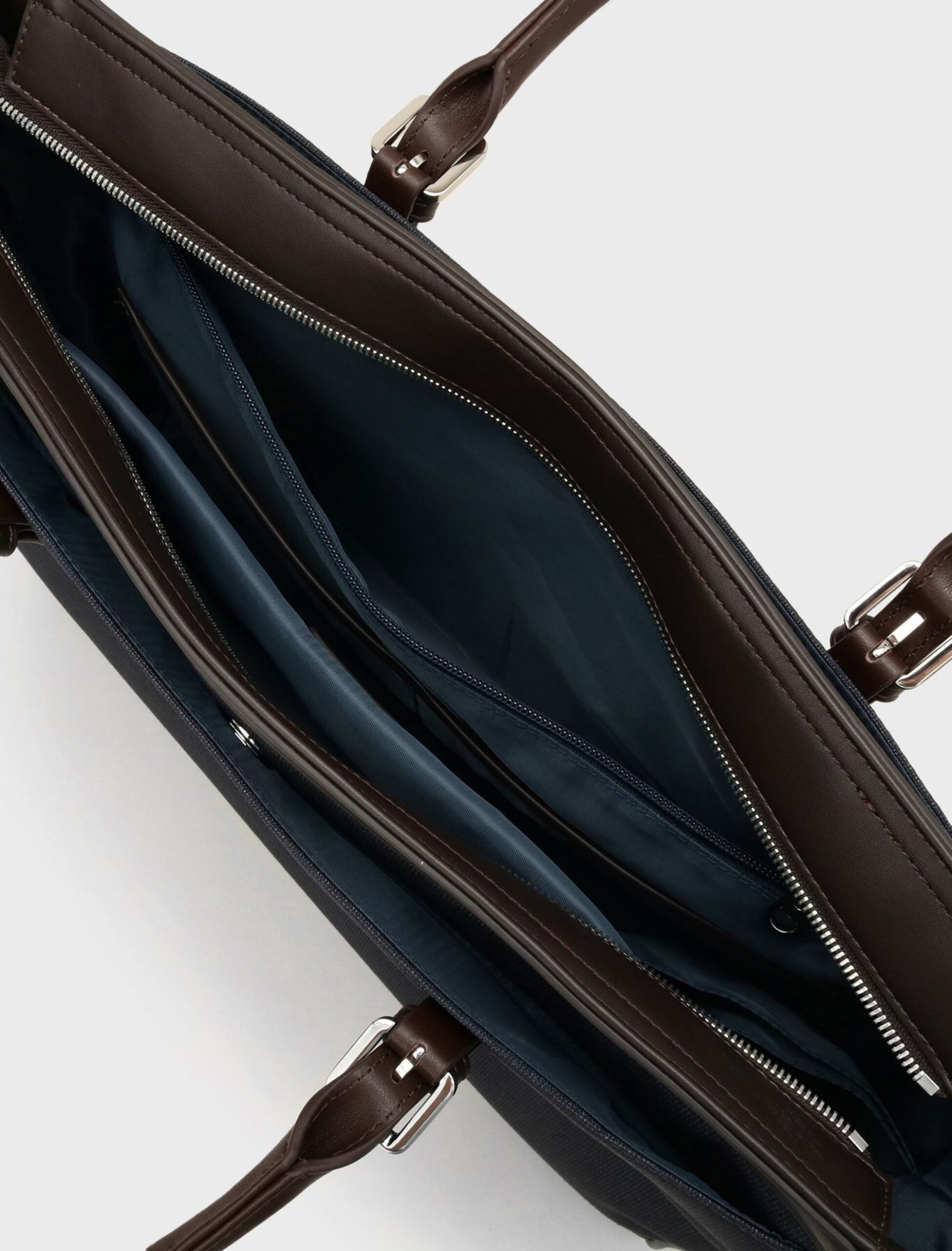 NAVY MELANGE PINHEAD BRIEF TOTE BAG (7)