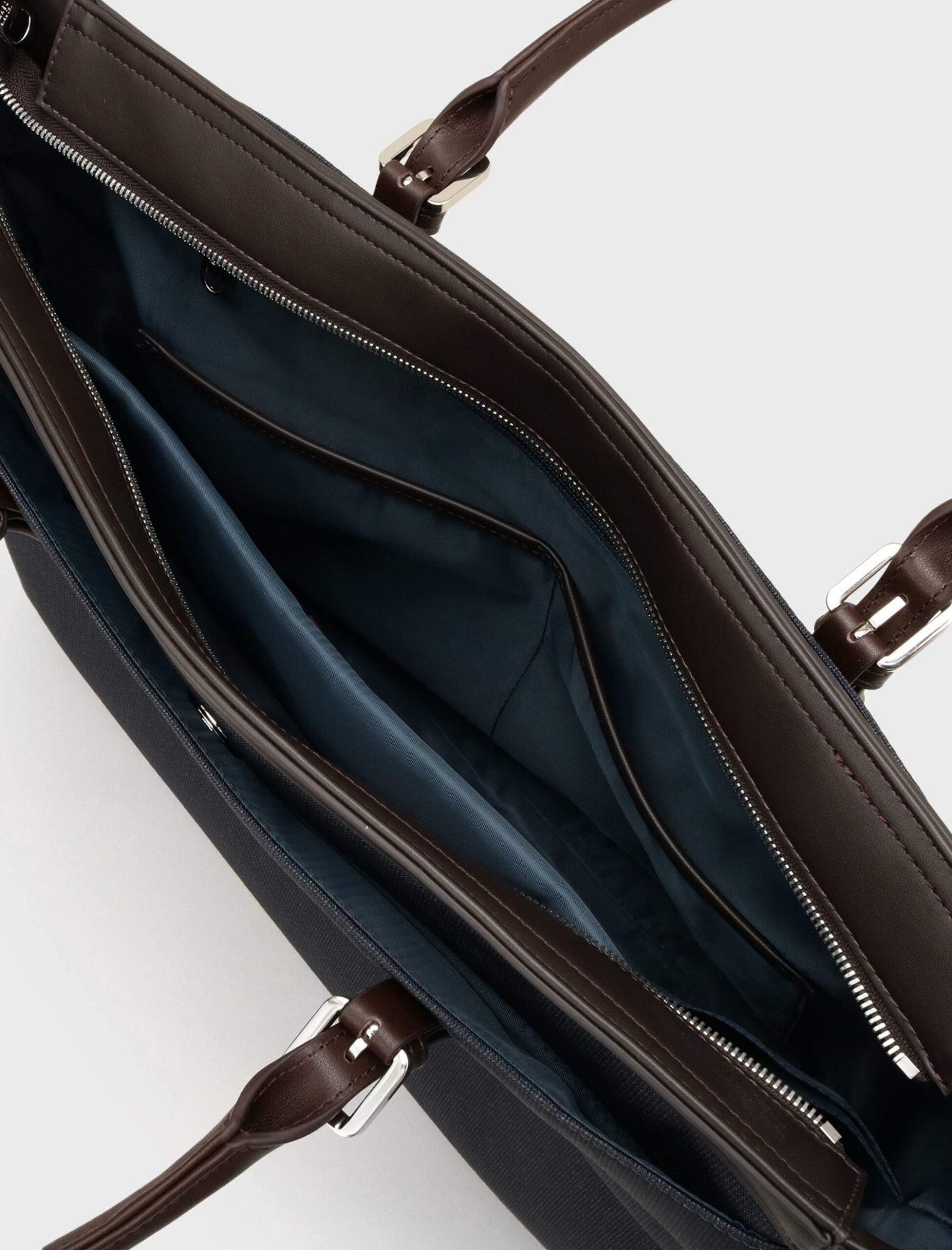 NAVY MELANGE PINHEAD BRIEF TOTE BAG (8)