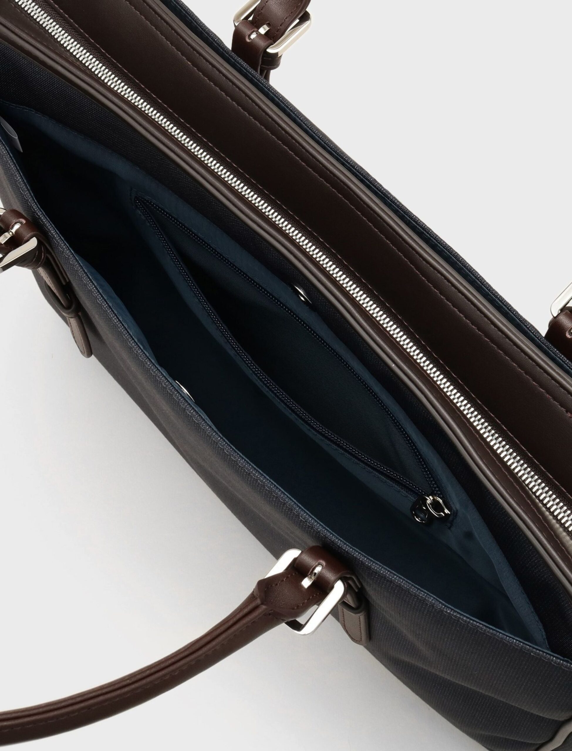 NAVY MELANGE PINHEAD BRIEF TOTE BAG (9)