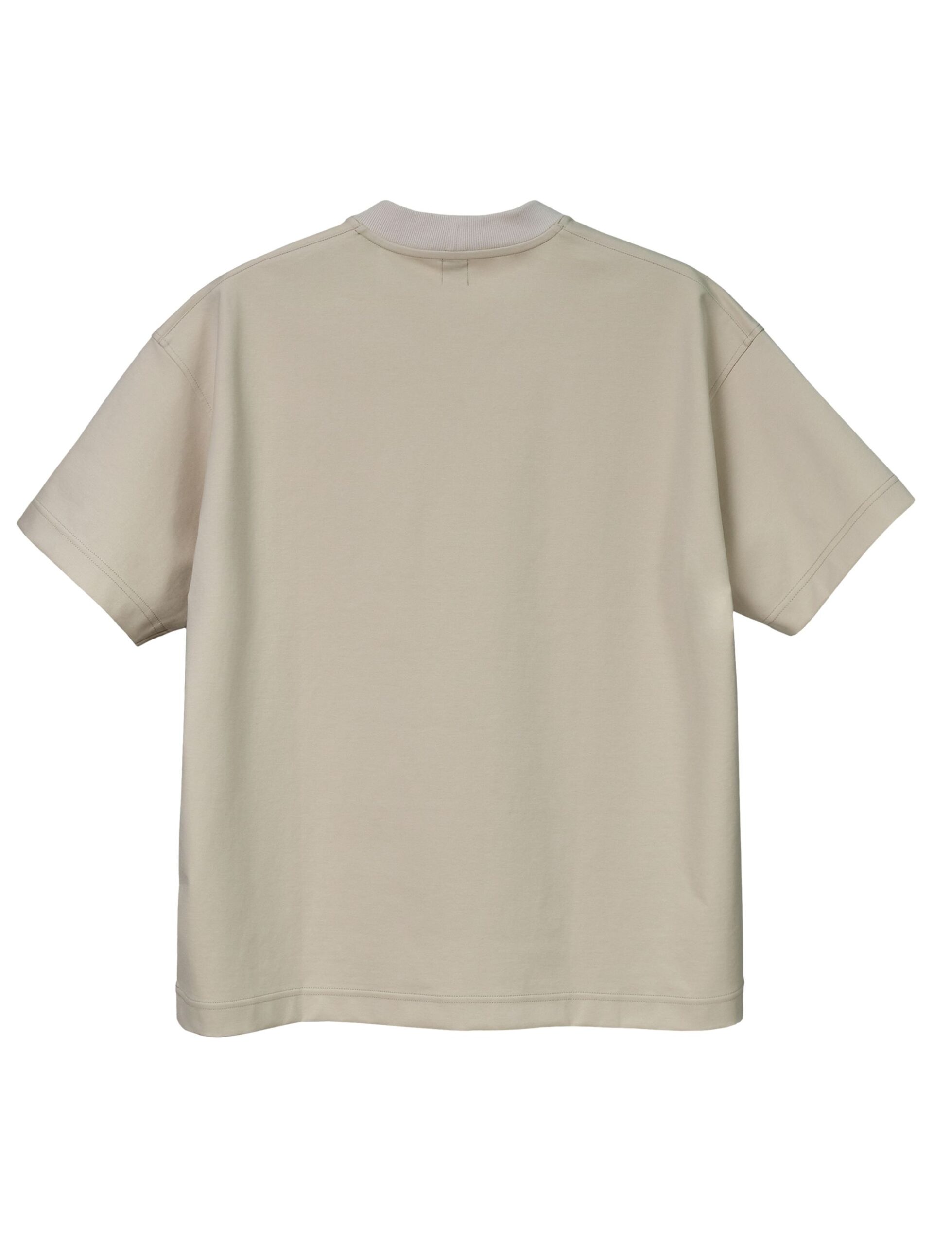 BEIGE UV-CUT HANDWRITING LOGO T-SHIRT (2)