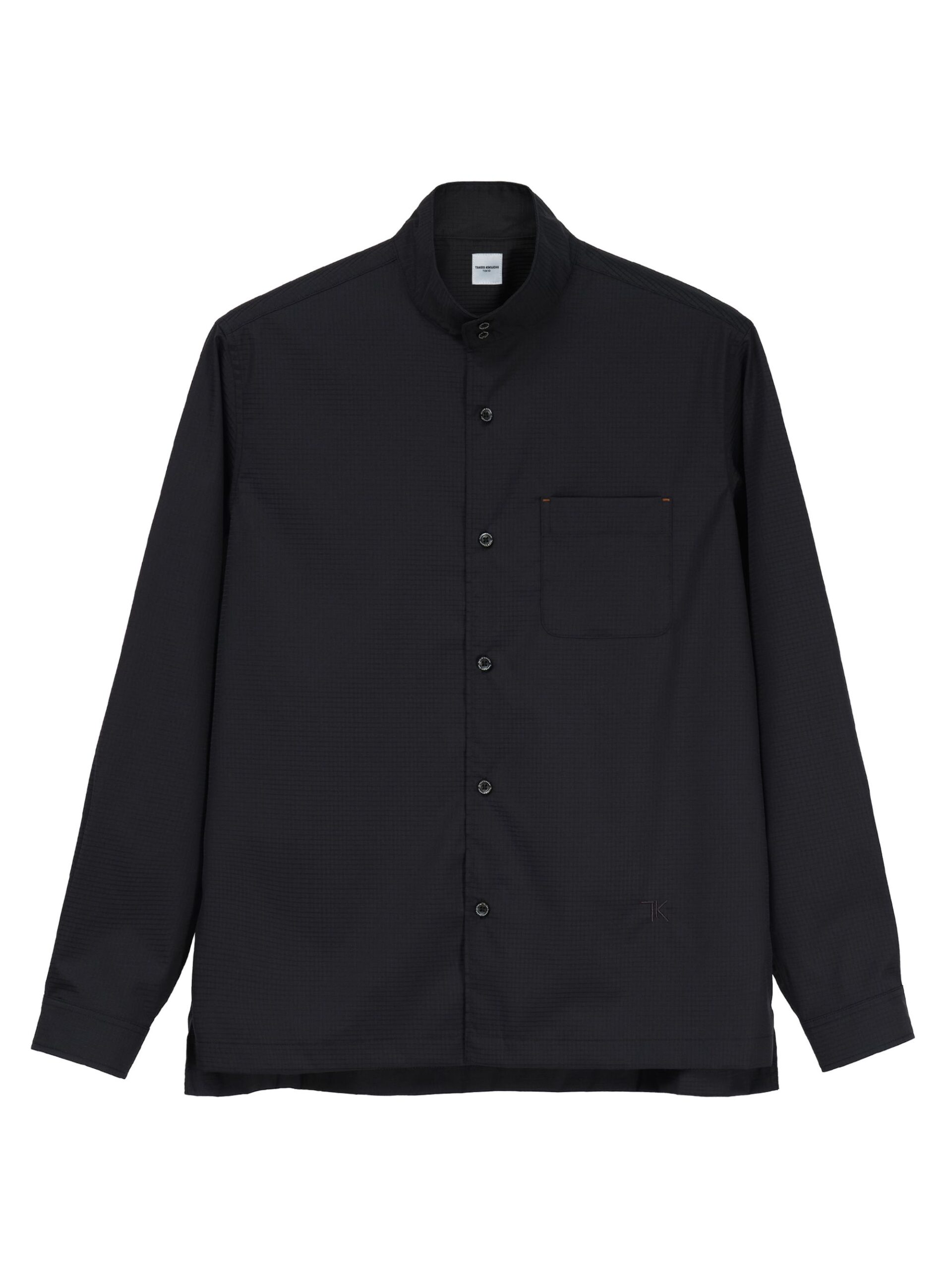 BLACK ESTENEIGE UV AIR STAND COLLAR SHIRT (1)