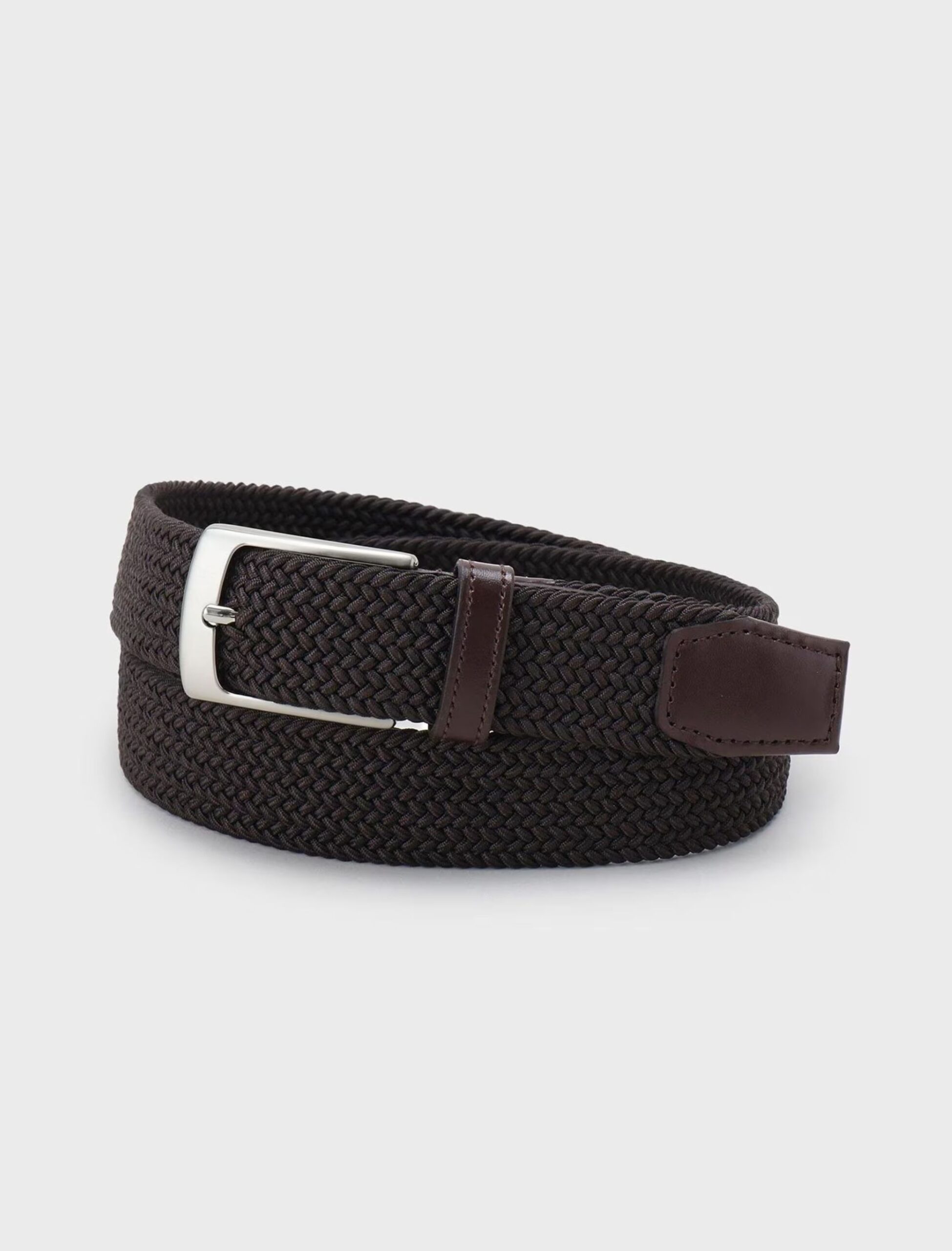 DARK BROWN MIJ ITALIAN MESH BELT (1)