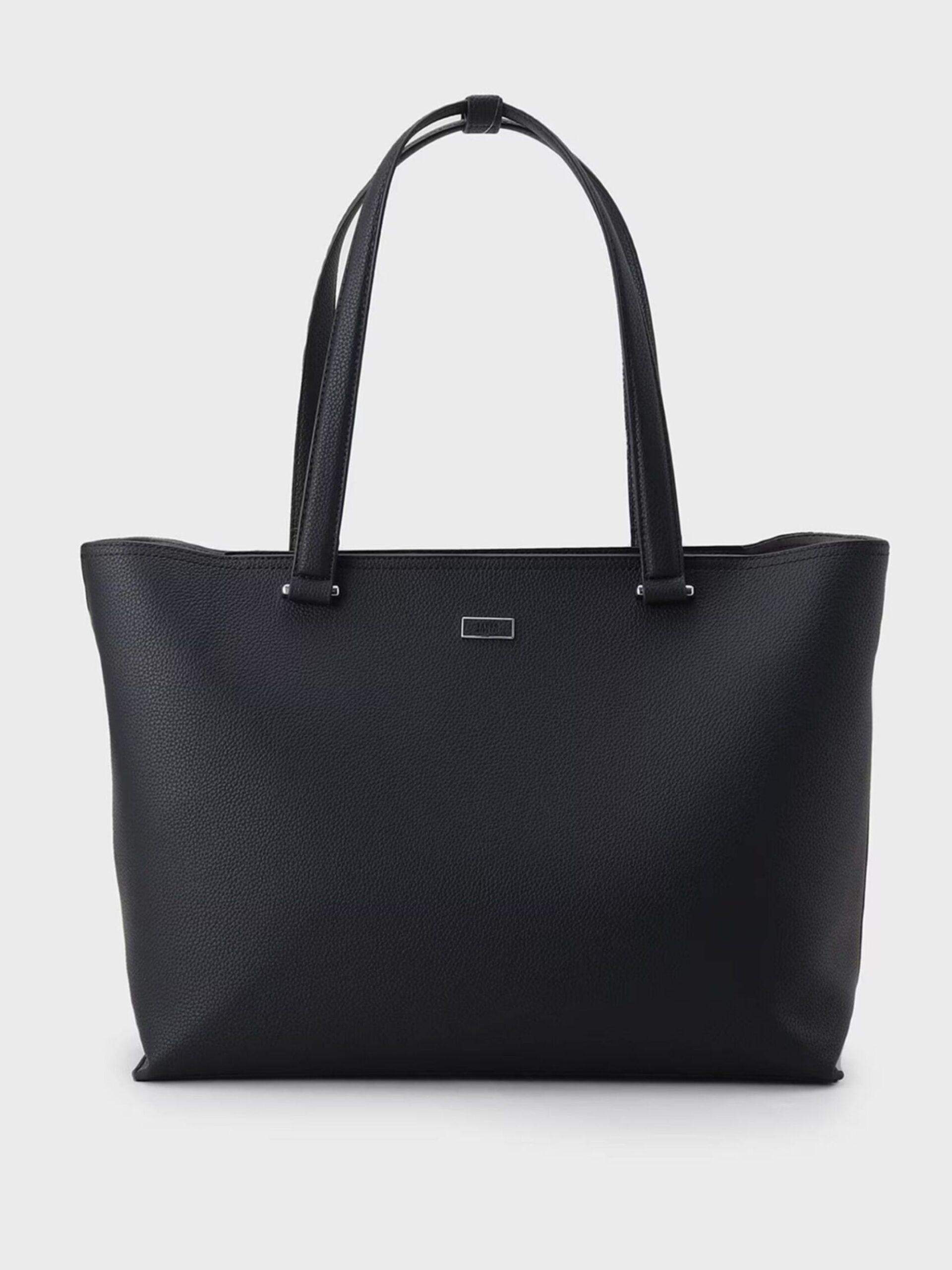 BLACK MICROFIBER TOTE BAG (07005320) *ECS