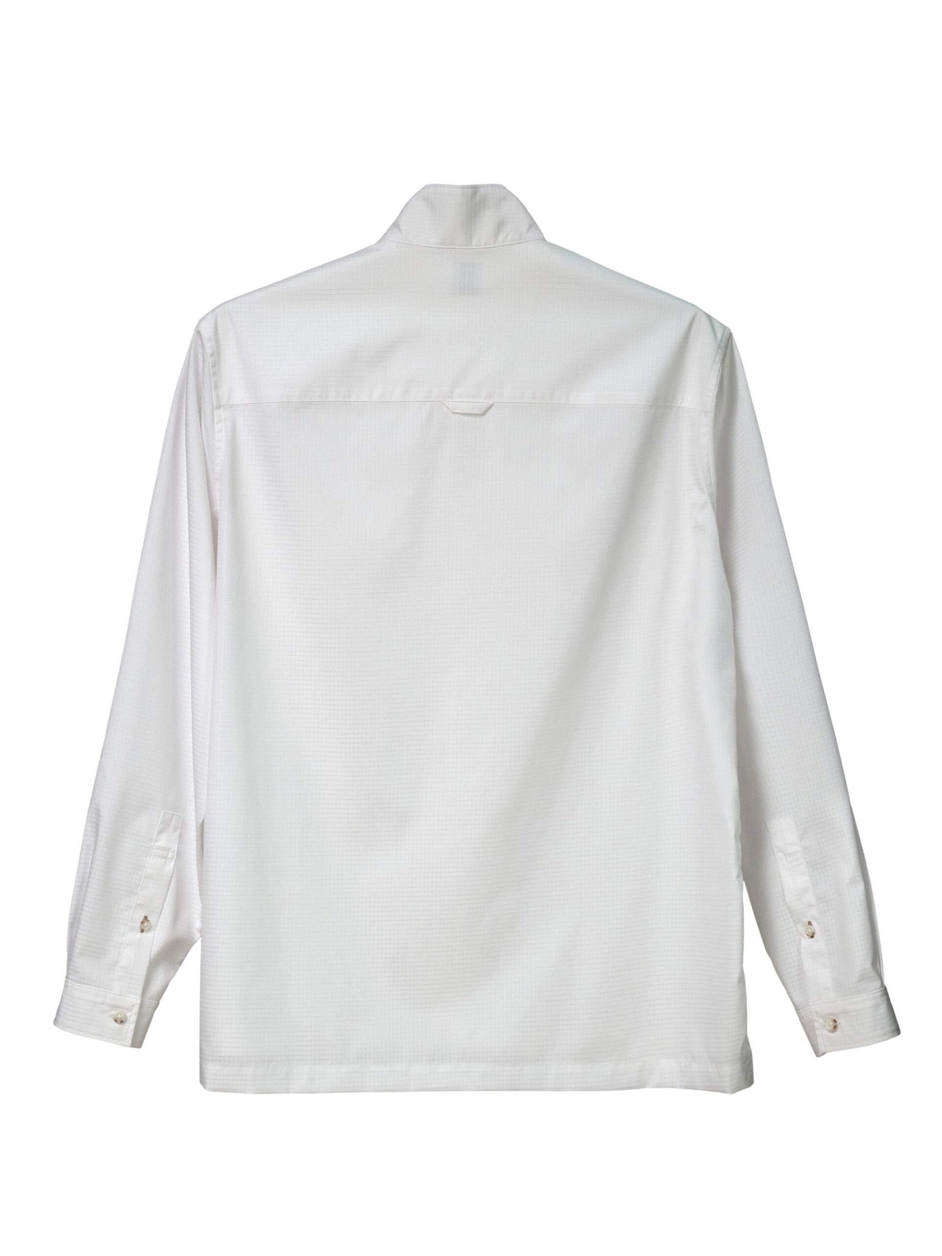 WHITE ESTENEIGE UV AIR STAND COLLAR SHIRT (2)