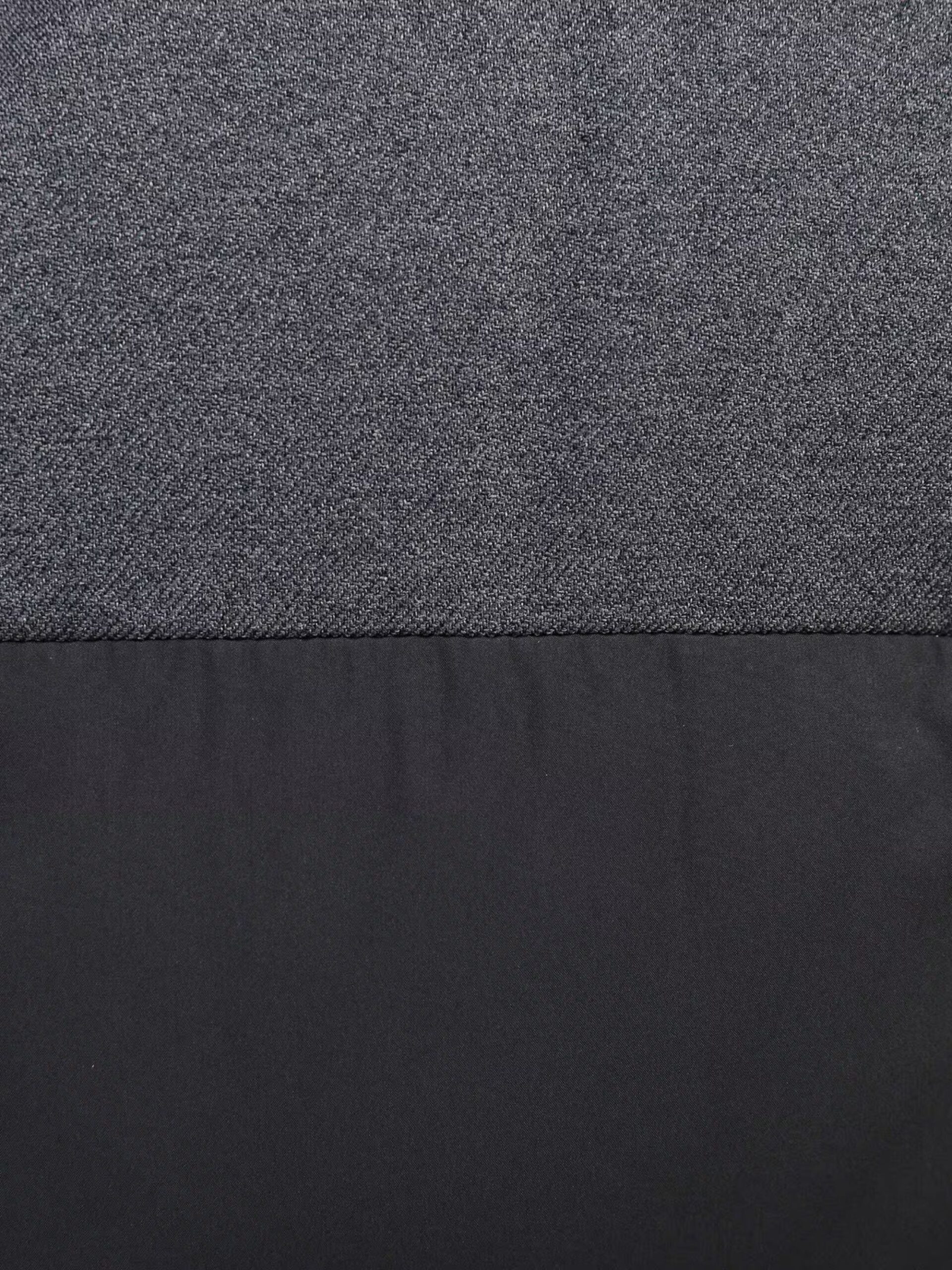 BLACK COLOR COMBI DOWN JACKET (2)