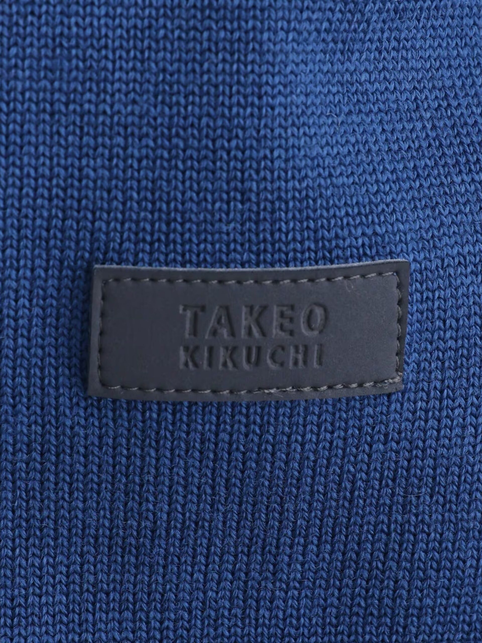 BLUE WOOL BLEND ANTI-PILLING KNIT SWEATER (10)